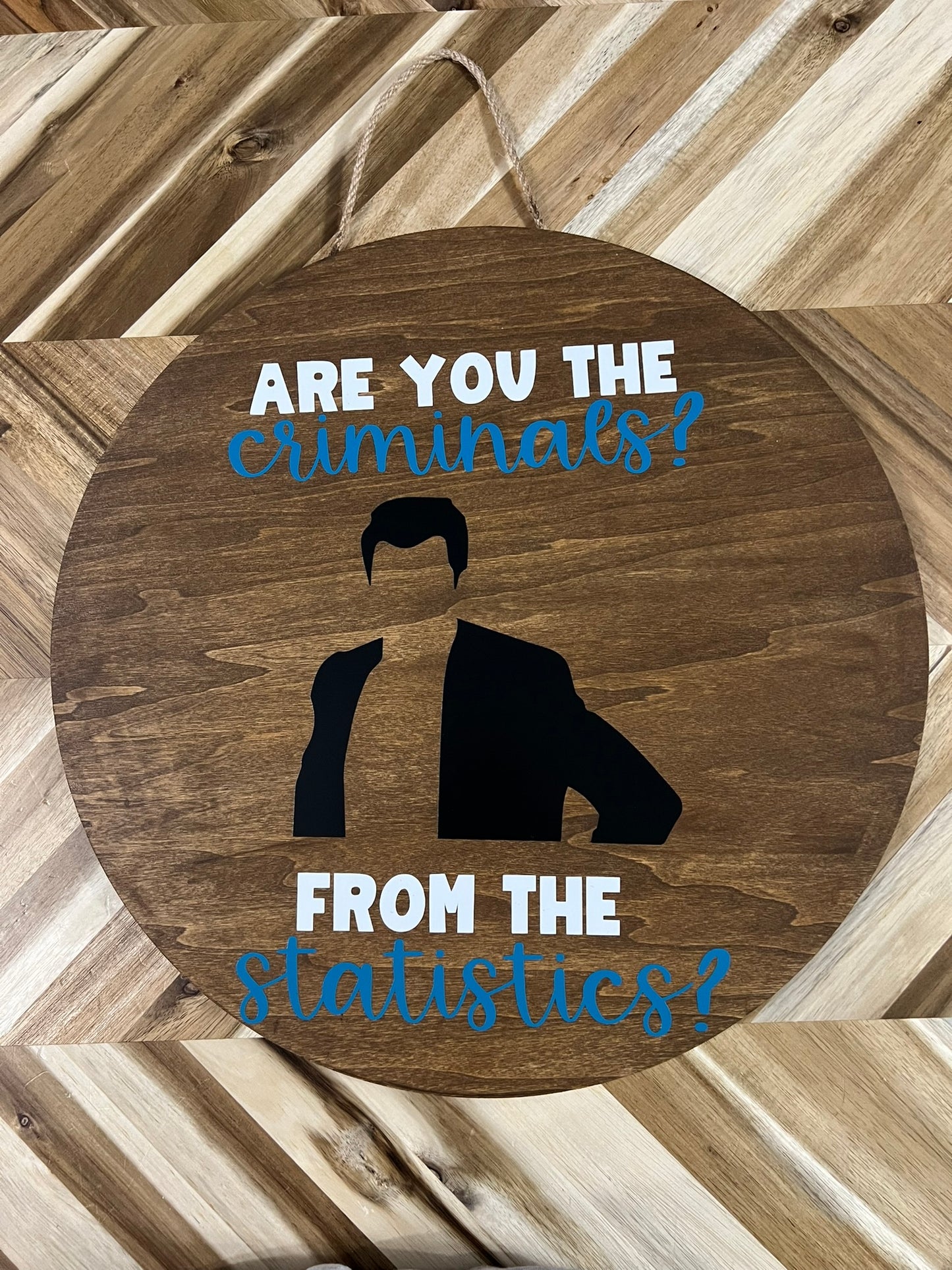 Are you the criminals? Door hanger