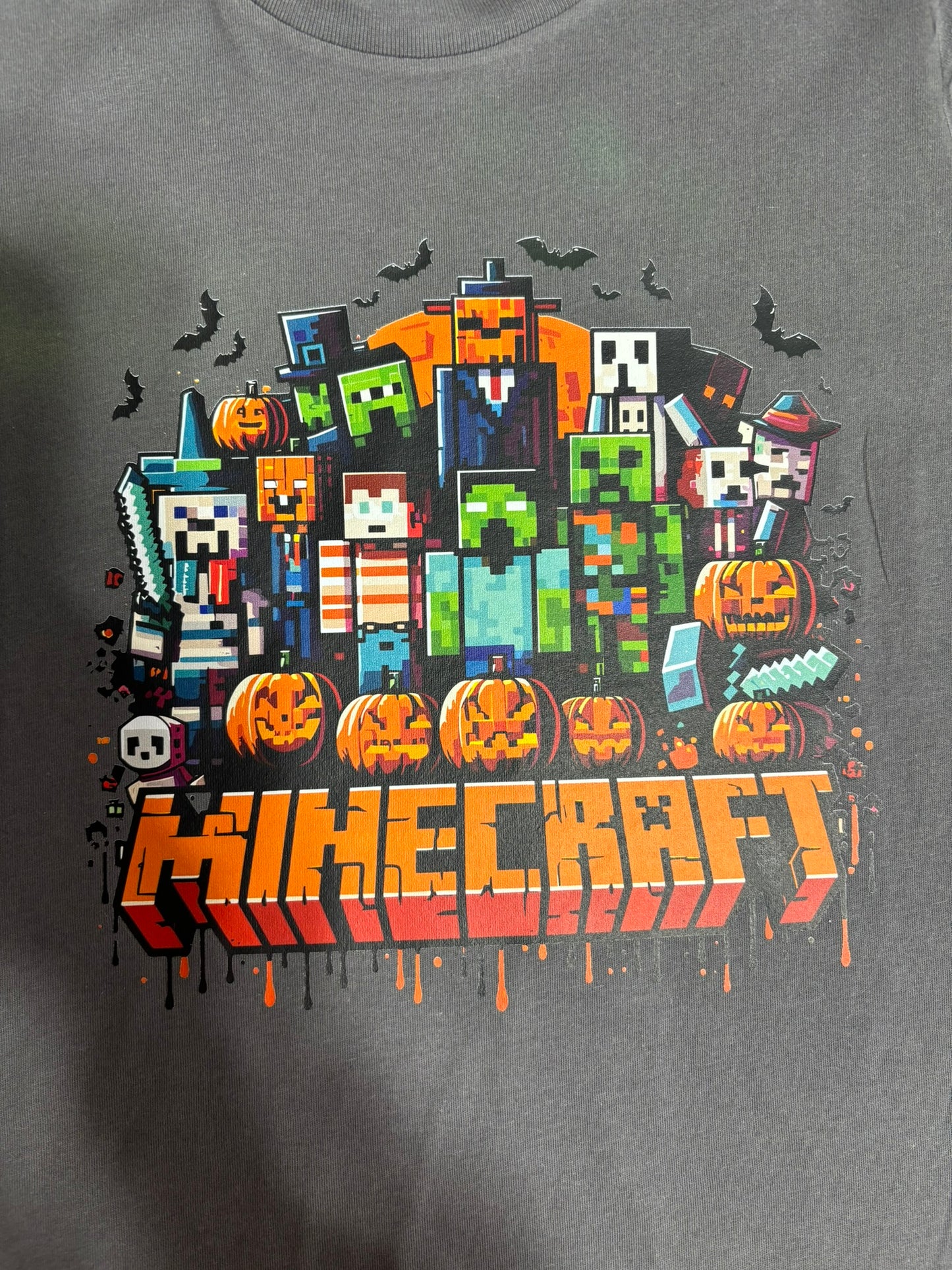 Building Block Characters Halloween Youth T-Shirt