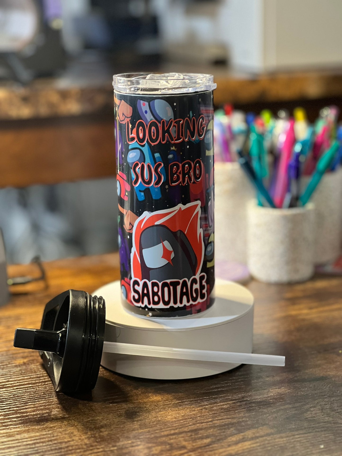Looking Sus Bro 15 oz Duo Lid Tumbler