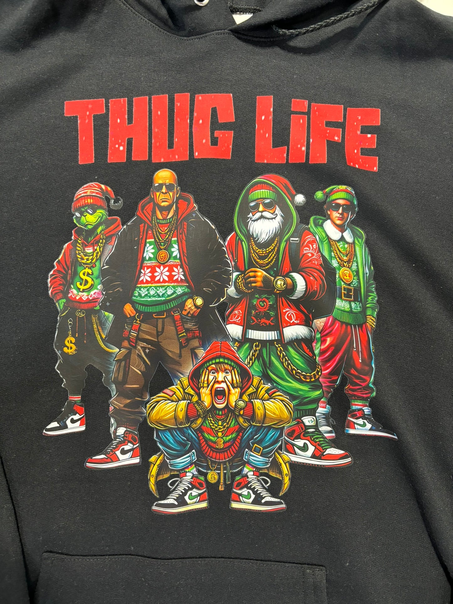 Christmas Movie Thug Life Hoodie