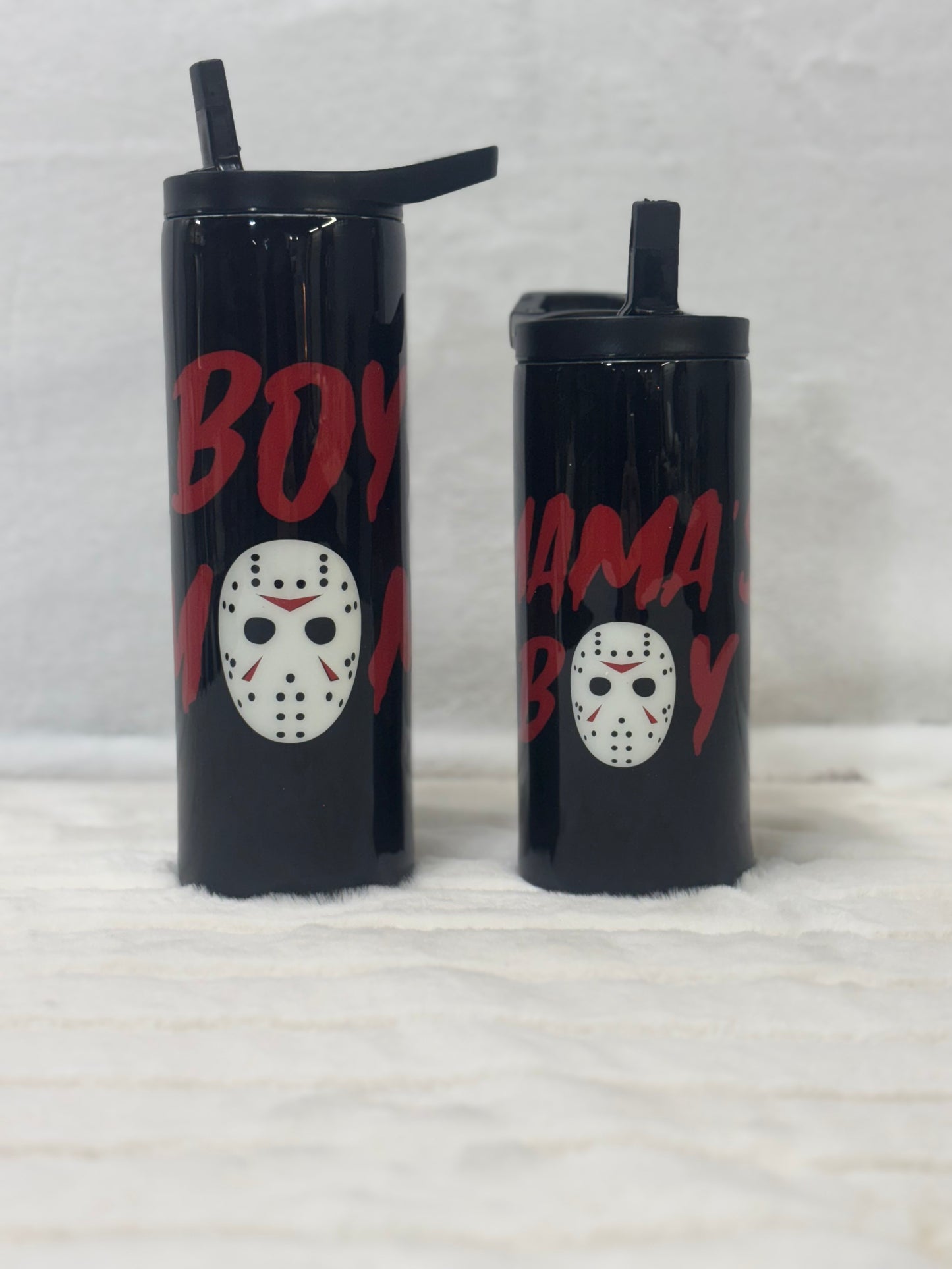 Boy Mom & Mama's Boy Matching Duo Lid Tumblers
