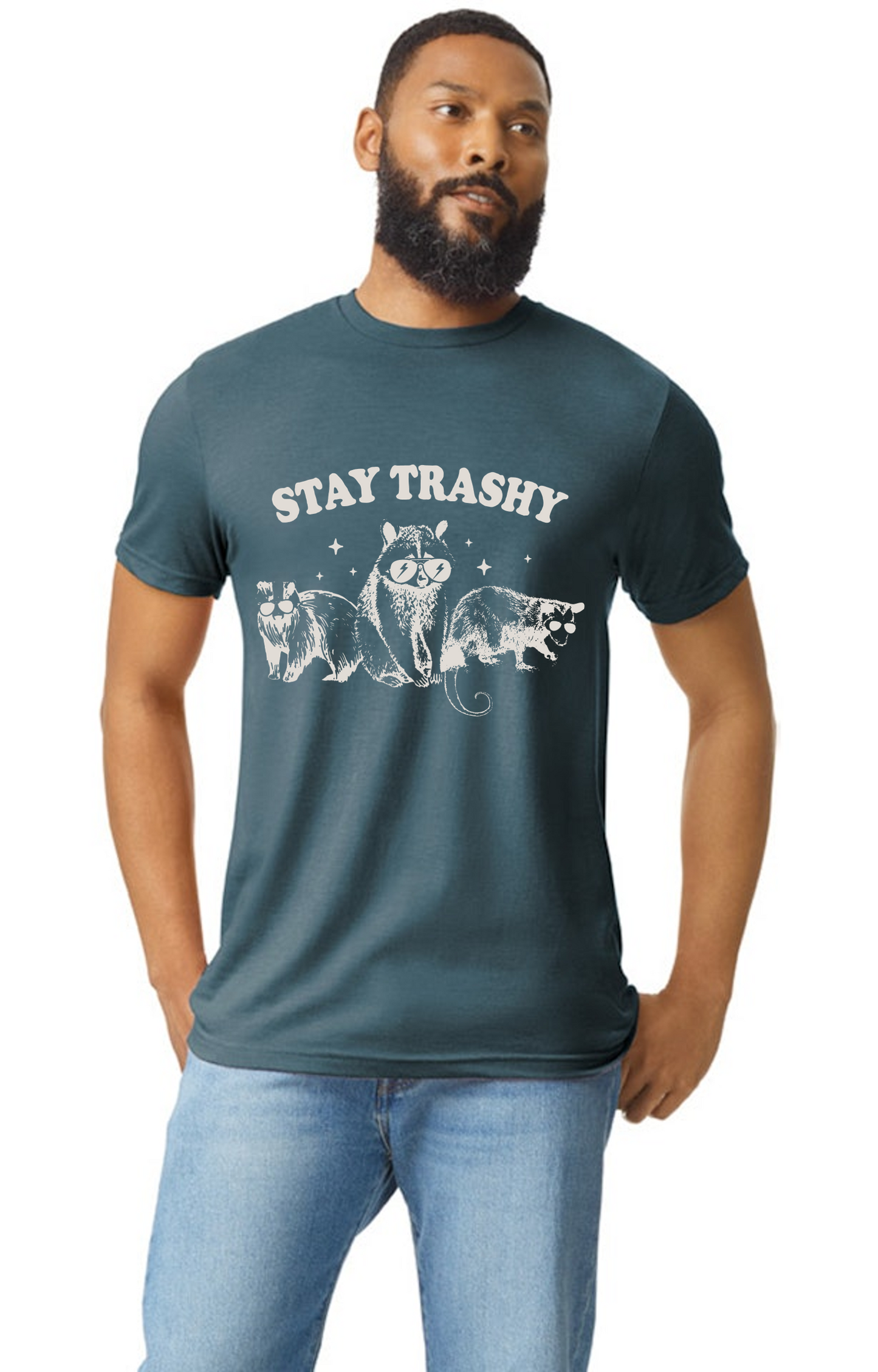 Stay Trashy Raccoon Possum Skunk T-Shirt