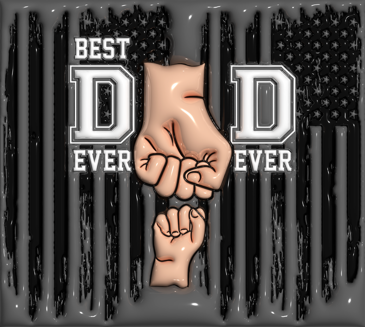 Best Dad Ever Fist Bump 20oz Duo Lid Tumbler *CUSTOMIZABLE*