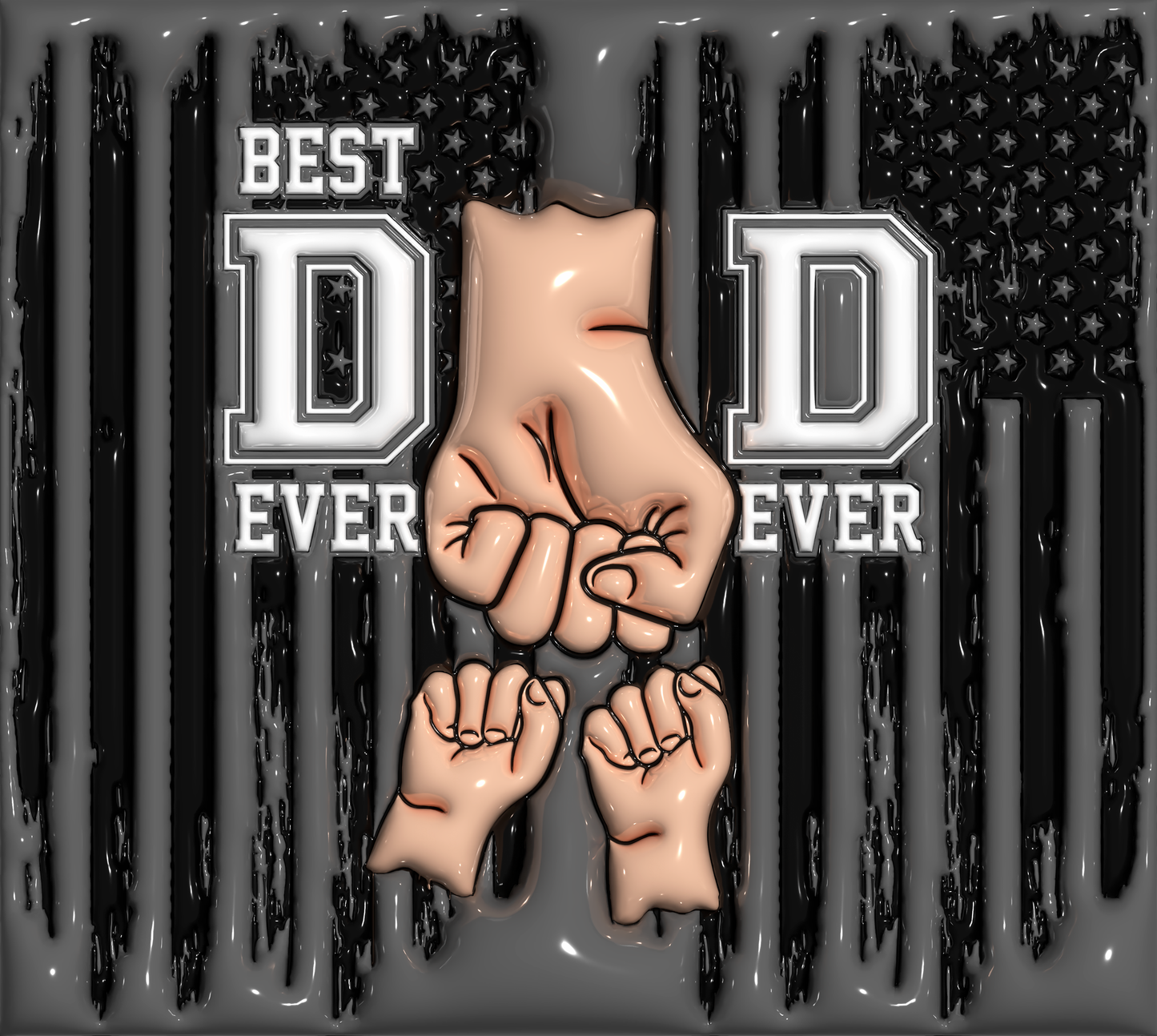Best Dad Ever Fist Bump 20oz Duo Lid Tumbler *CUSTOMIZABLE*