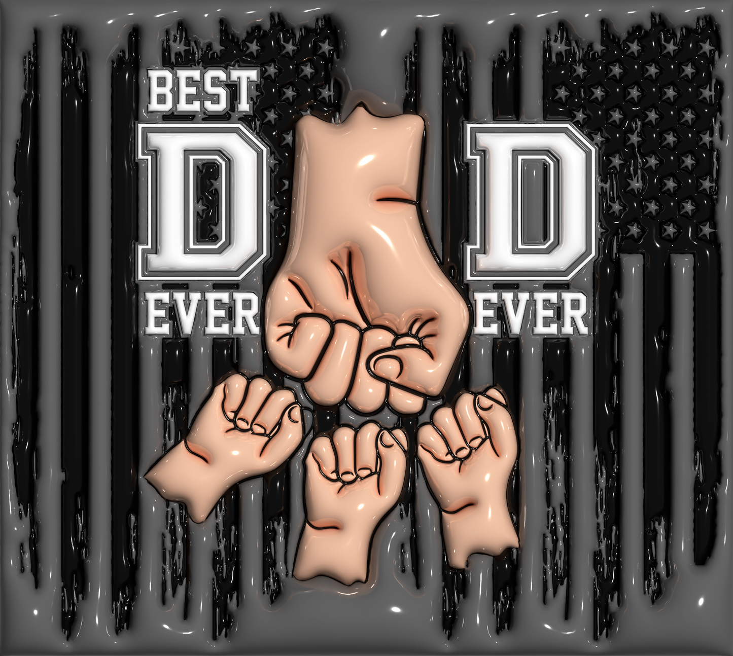 Best Dad Ever Fist Bump 20oz Duo Lid Tumbler *CUSTOMIZABLE*
