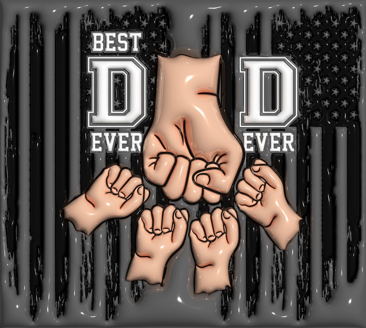 Best Dad Ever Fist Bump 20oz Duo Lid Tumbler *CUSTOMIZABLE*