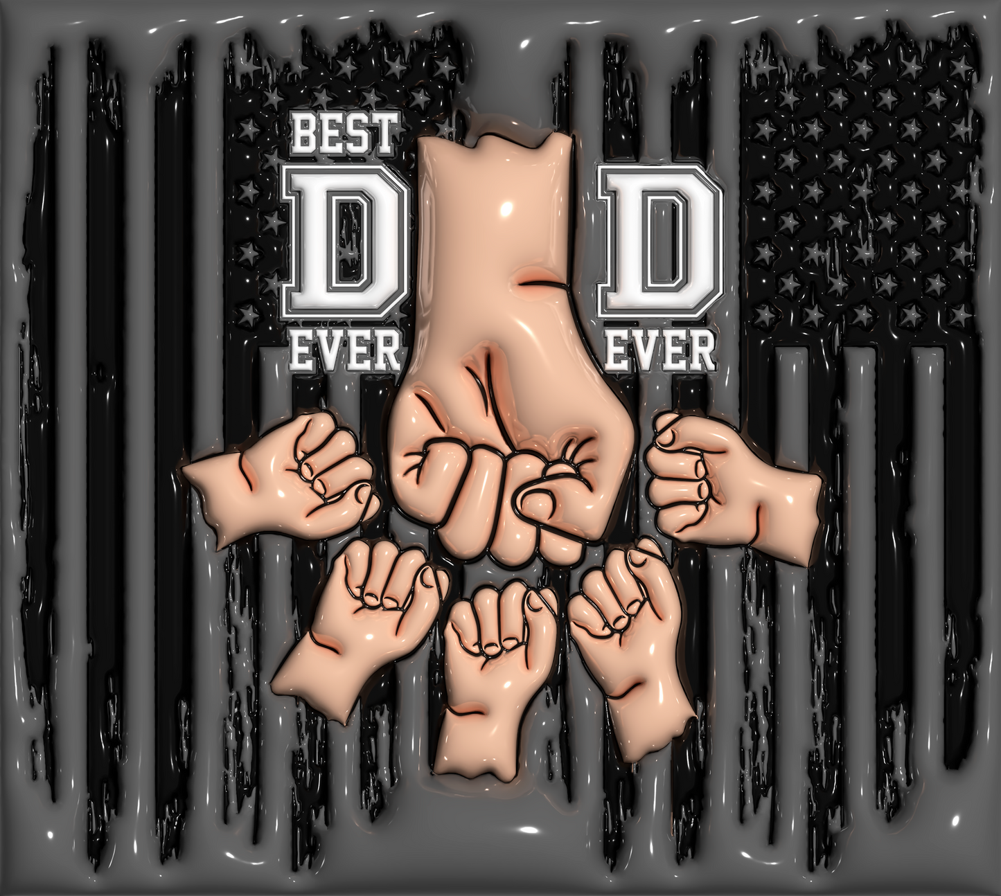 Best Dad Ever Fist Bump 20oz Duo Lid Tumbler *CUSTOMIZABLE*