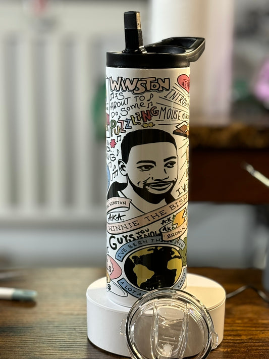 Winston Bishop's Best Quotes 20 oz Duo Lid Tumbler