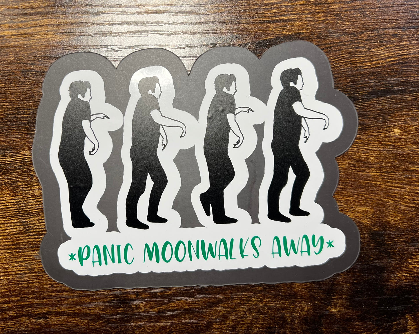 Nick Miller Panic Moonwalks Away magnet