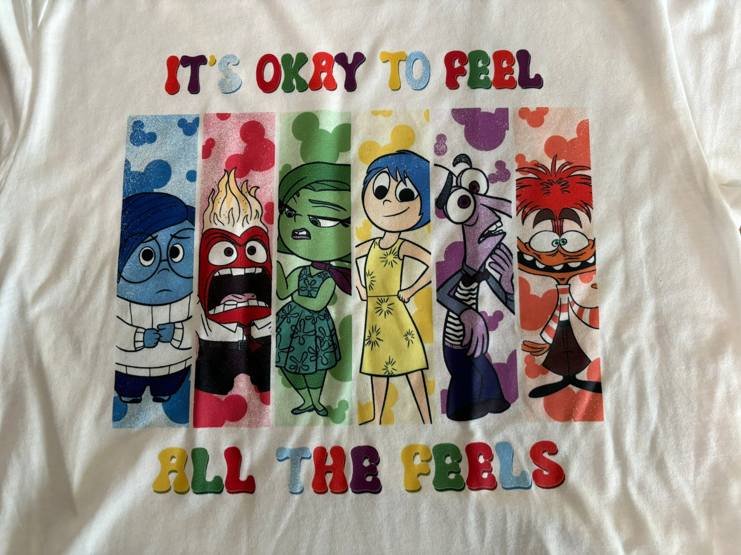 It’s okay to feel all the feels emotions t-shirt