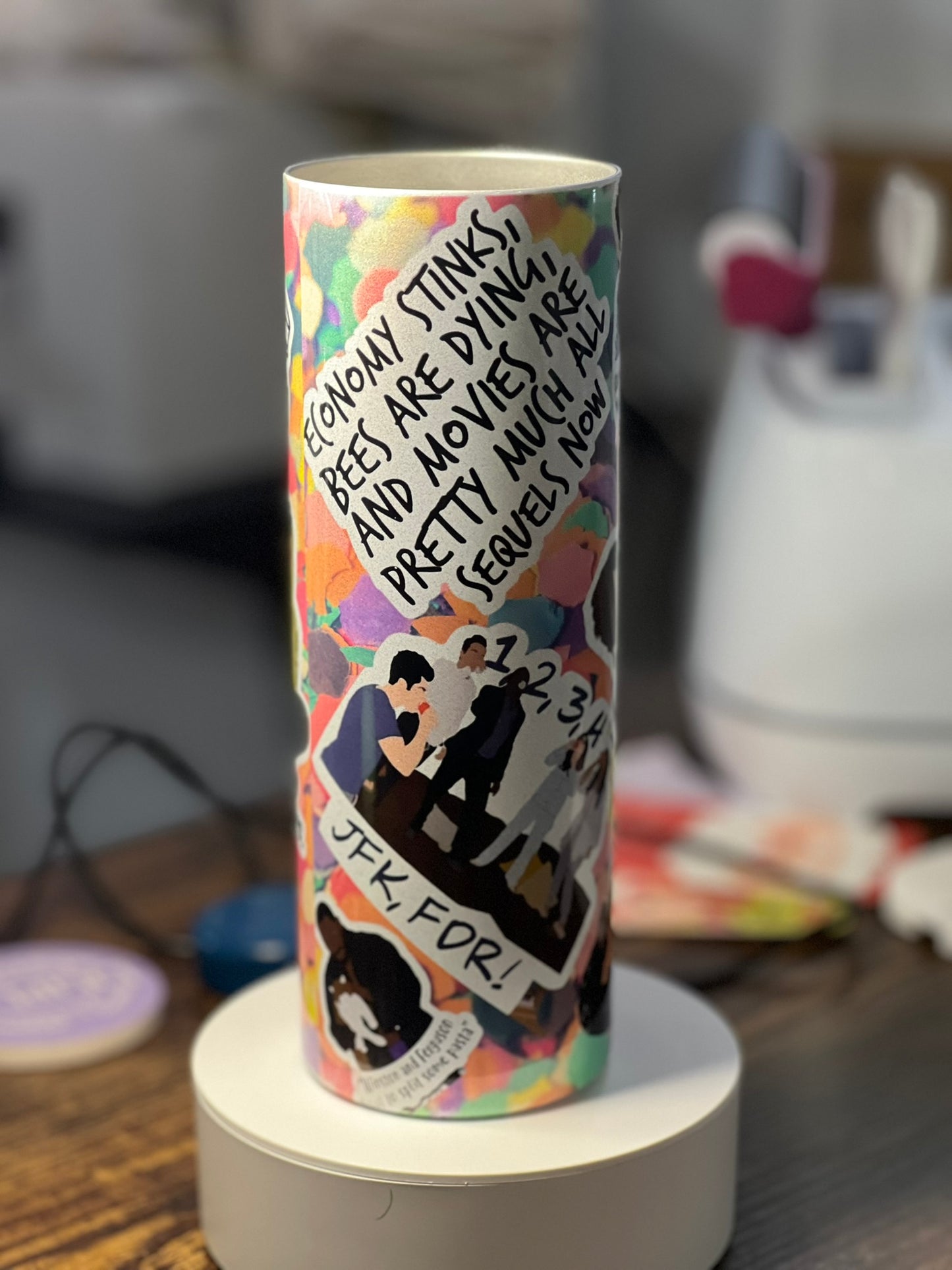 Holographic New Girl 20oz Tumbler