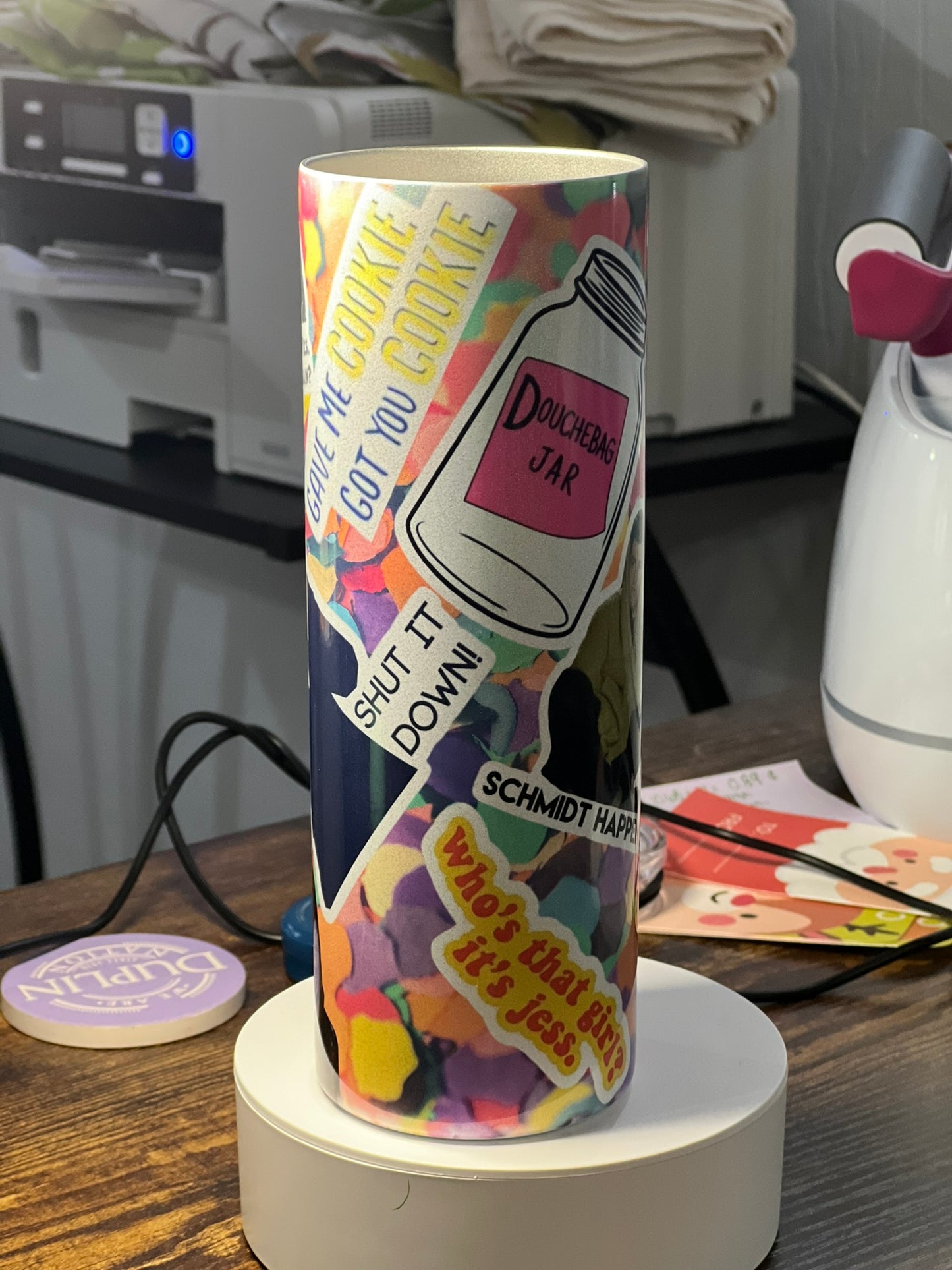 Holographic New Girl 20oz Tumbler