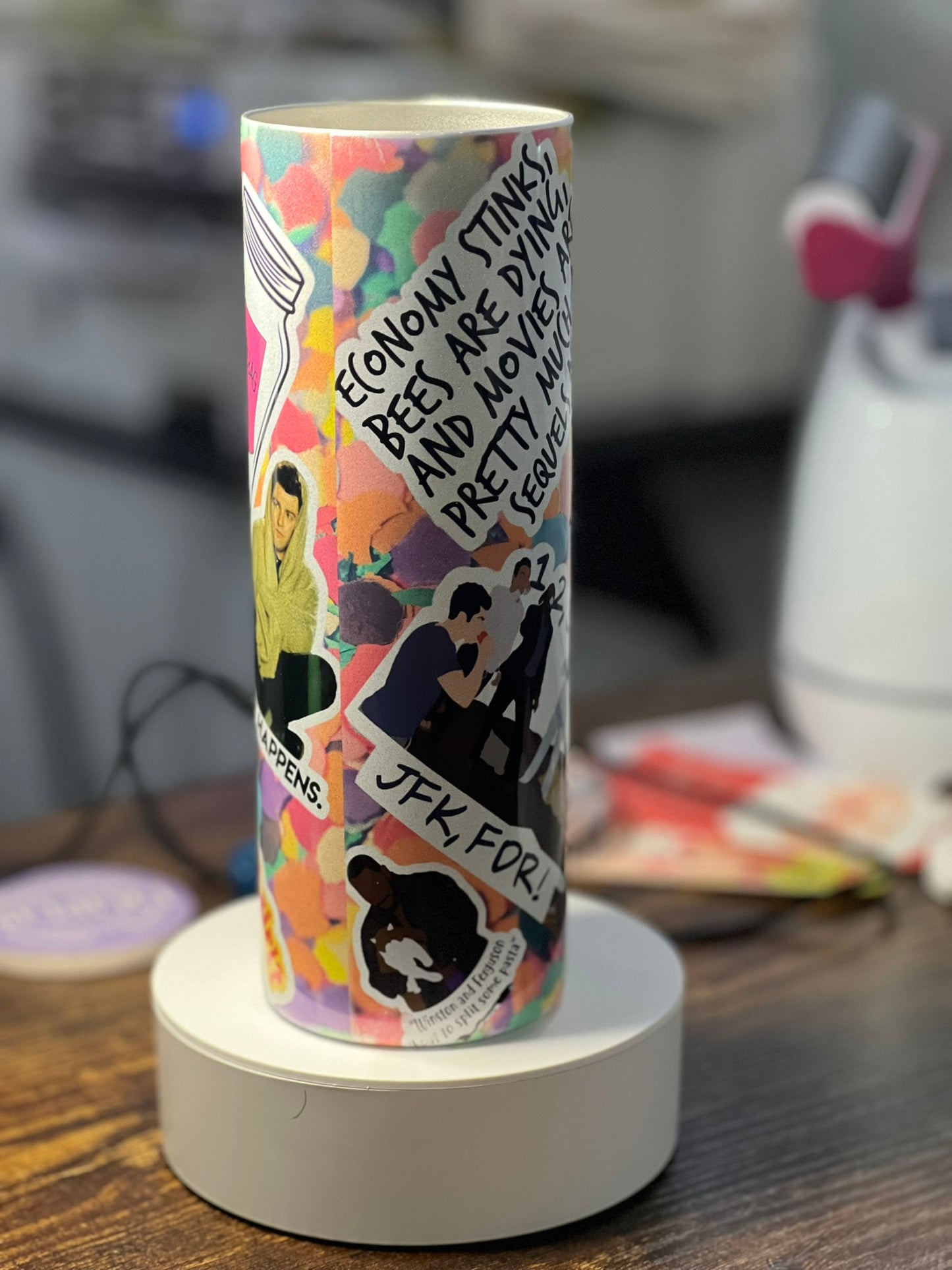 Holographic New Girl 20oz Tumbler