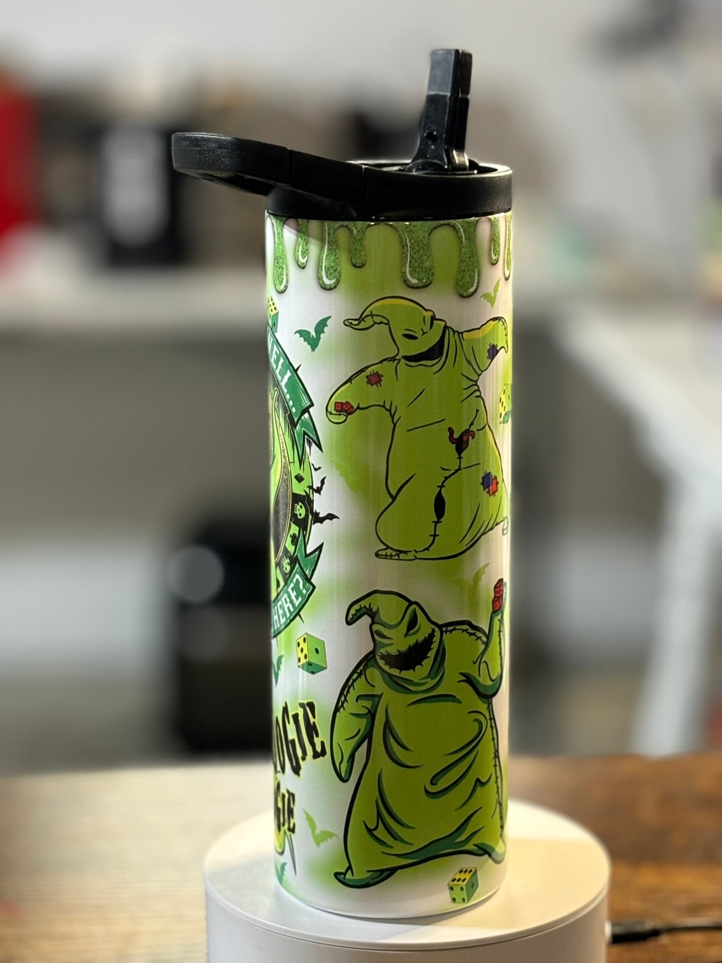 Boogieman white 20 oz duo lid tumbler
