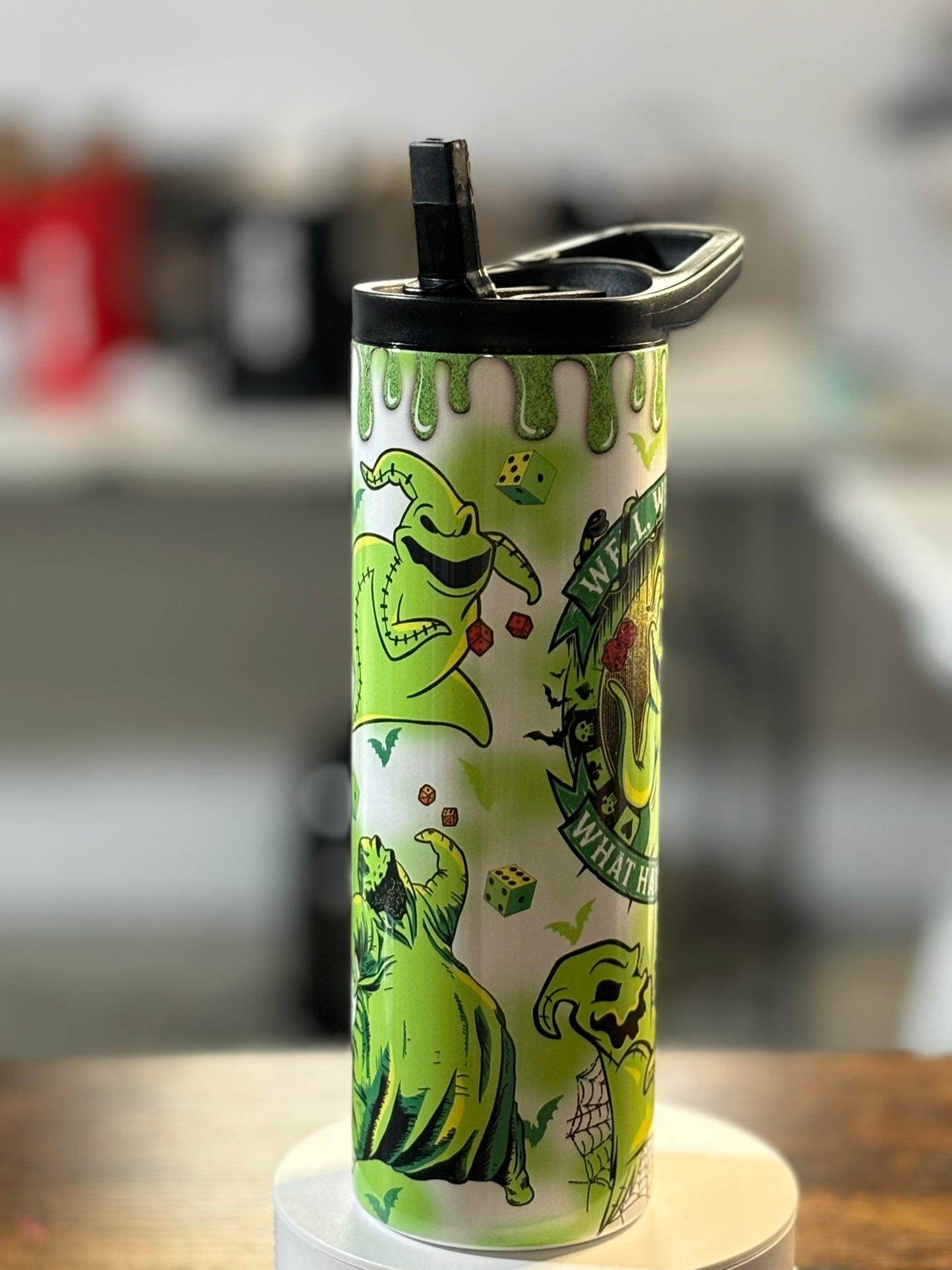Boogieman white 20 oz duo lid tumbler