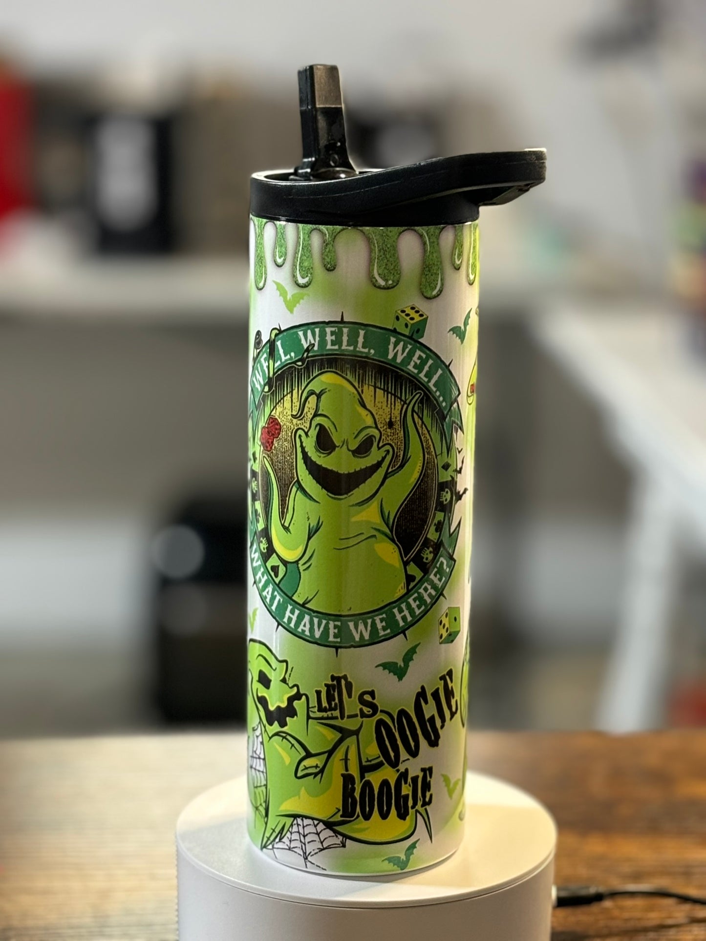 Boogieman white 20 oz duo lid tumbler