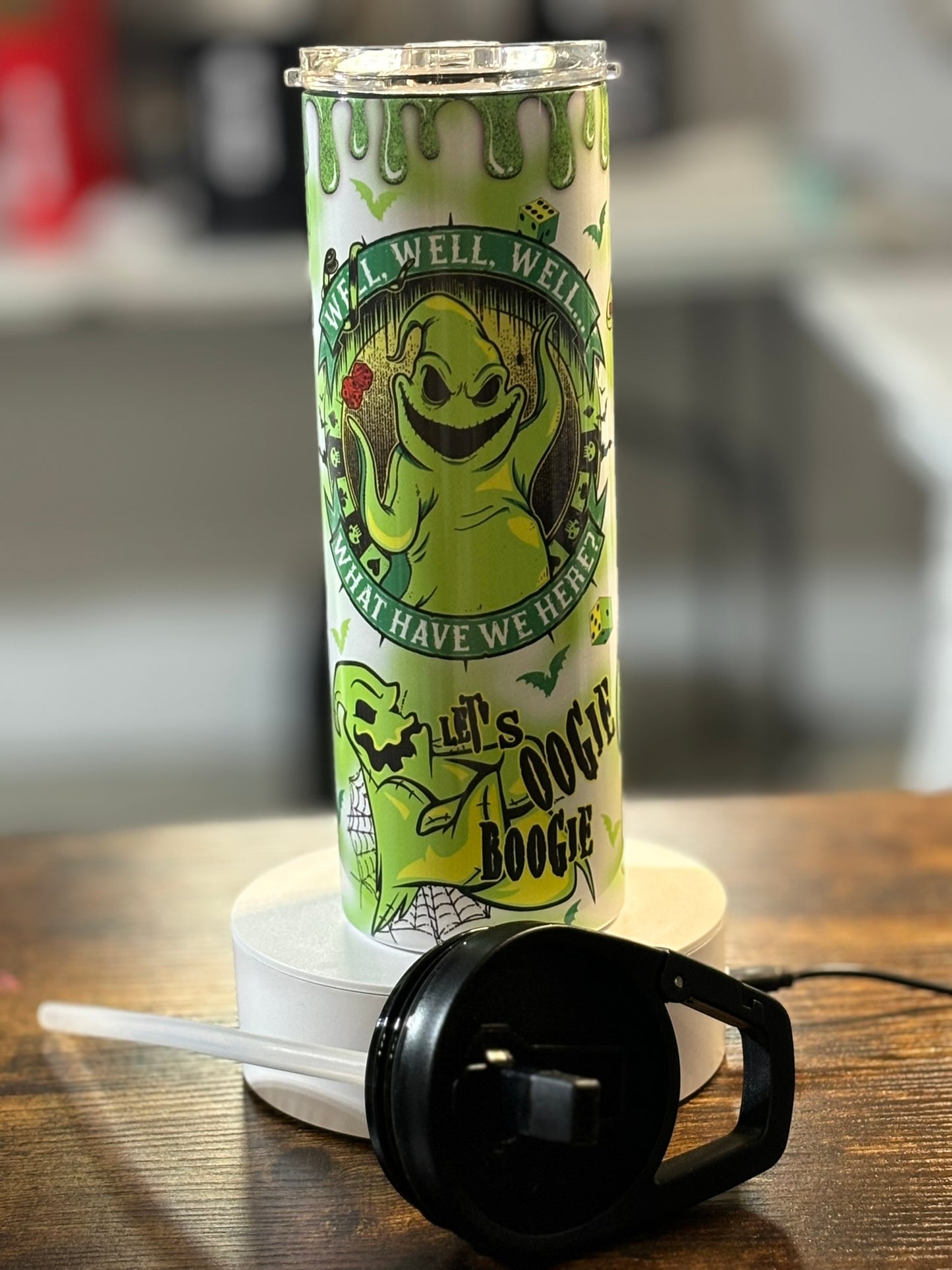 Boogieman white 20 oz duo lid tumbler