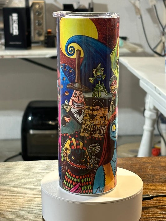 Nightmare Before Xmas Character Scene 20oz Tumbler
