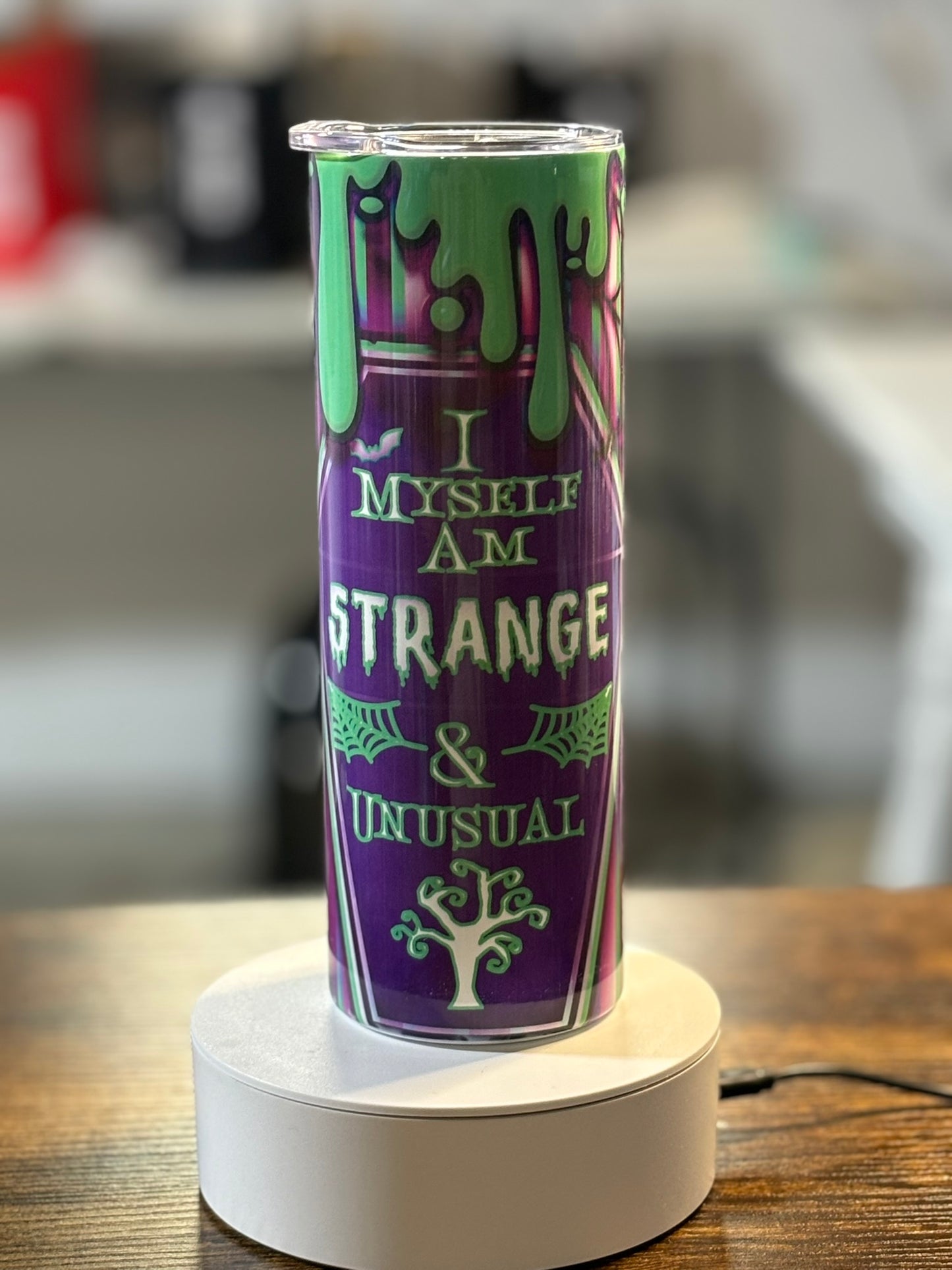 I myself am strange and unusual 20 oz tumbler