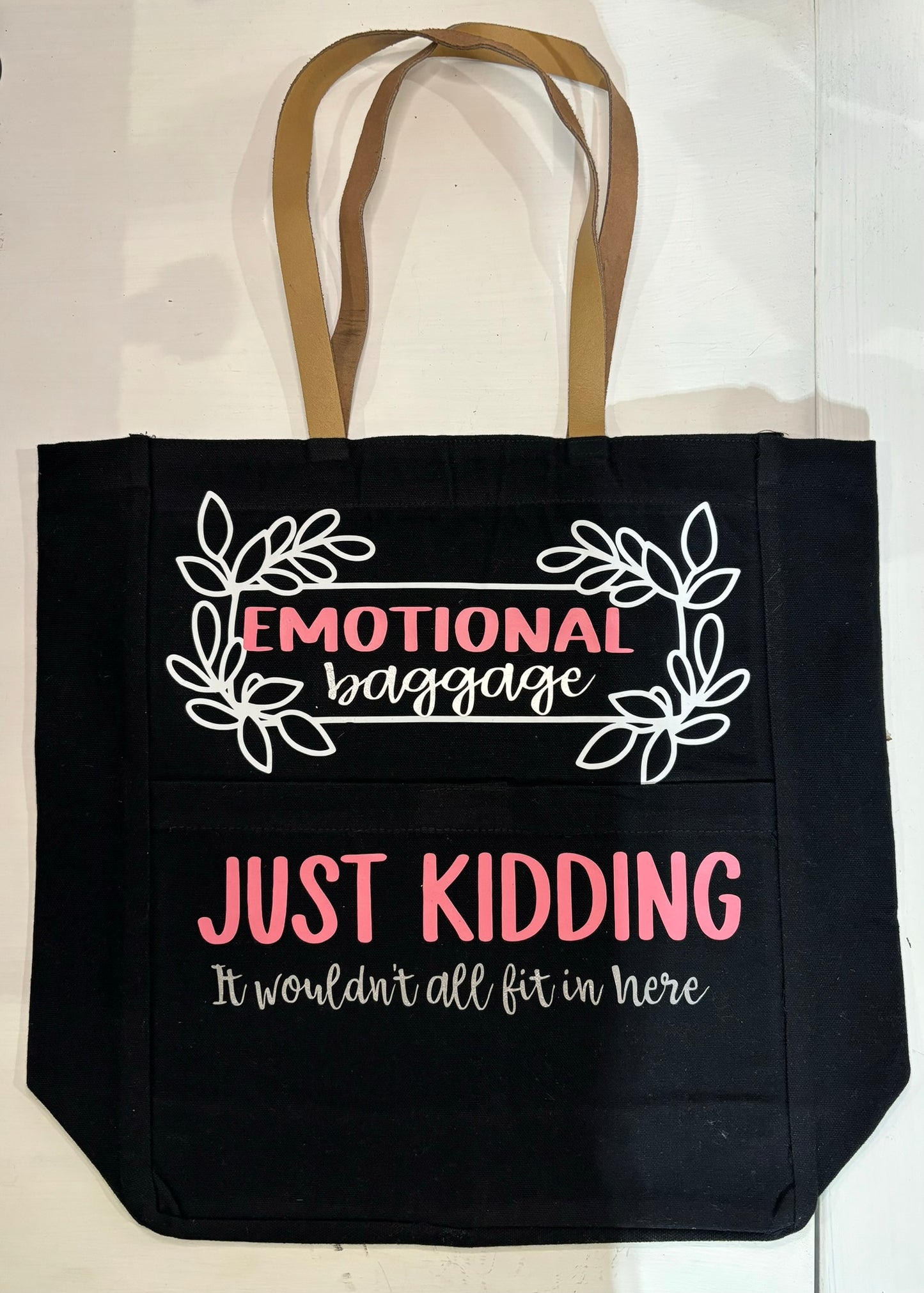 Emotional Baggage Two Pocket Tote Bag
