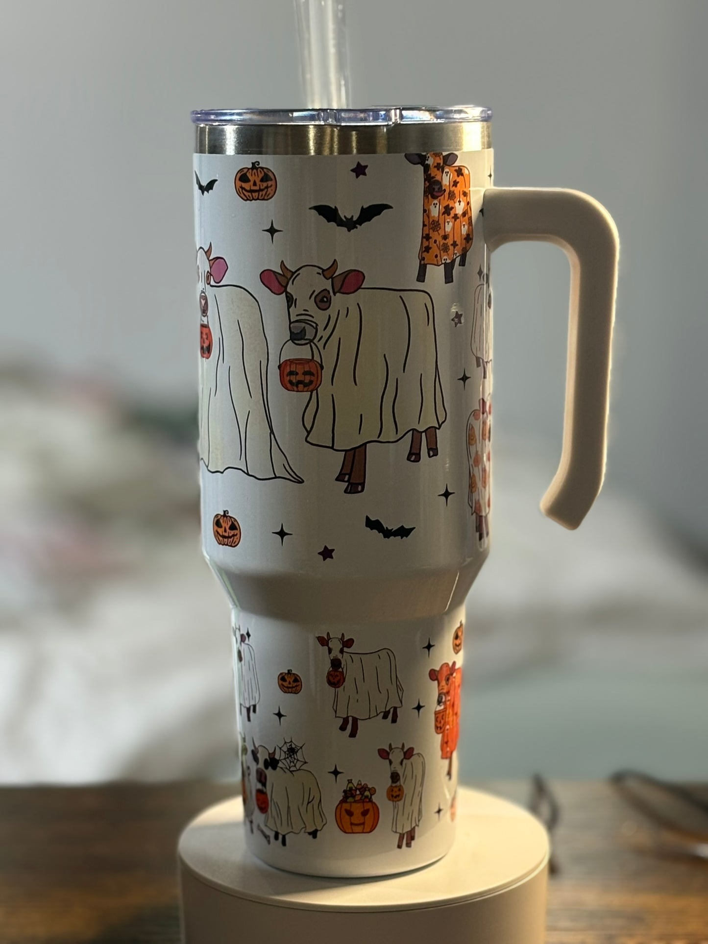 Ghost Cow 40 oz Tumbler