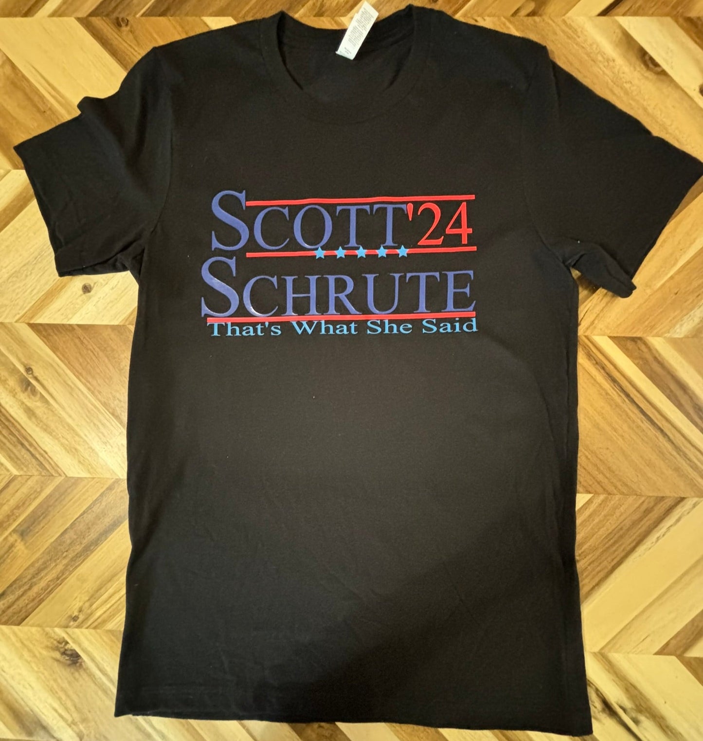 Scott, Schrute 2024 Presidential Tee Shirt