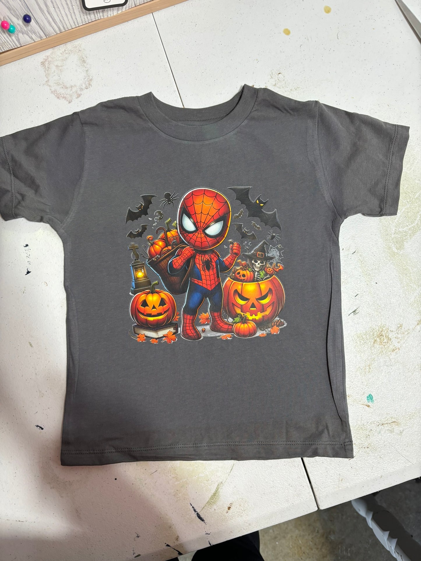 Super Hero Spider Kid Halloween Shirt