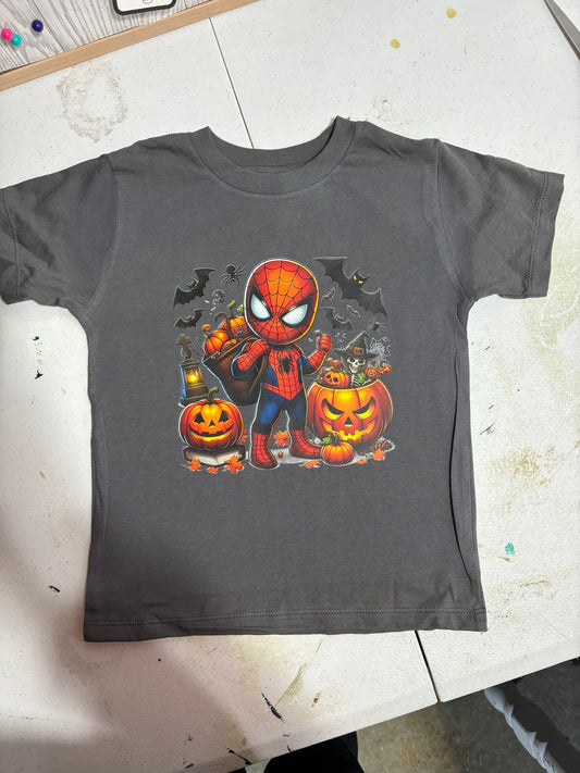 Super Hero Spider Kid Halloween Shirt