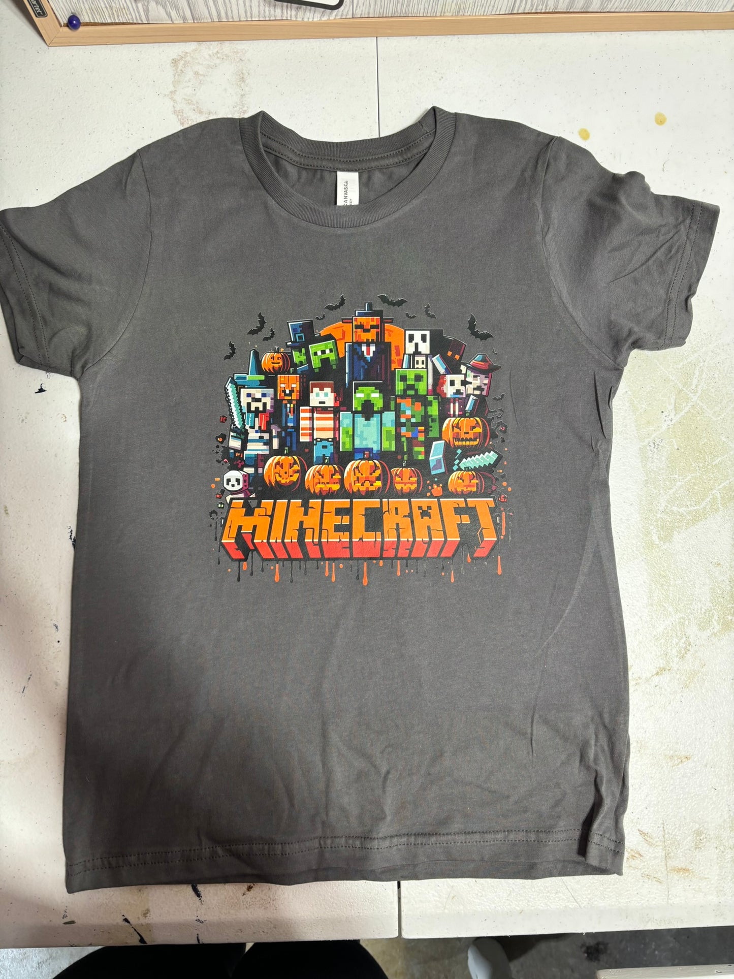 Building Block Characters Halloween Youth T-Shirt