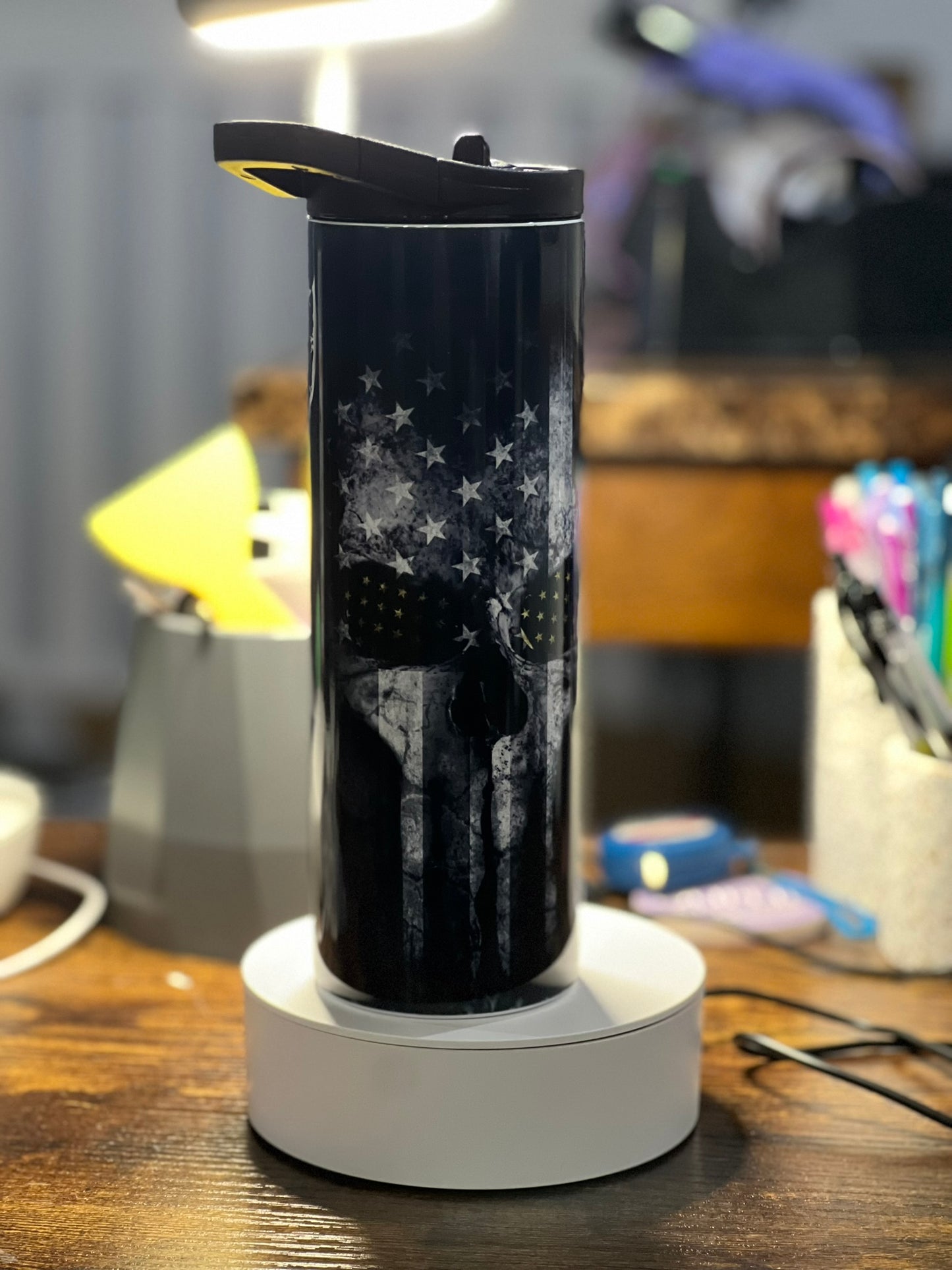 We the People 1776 Black duo lid tumbler