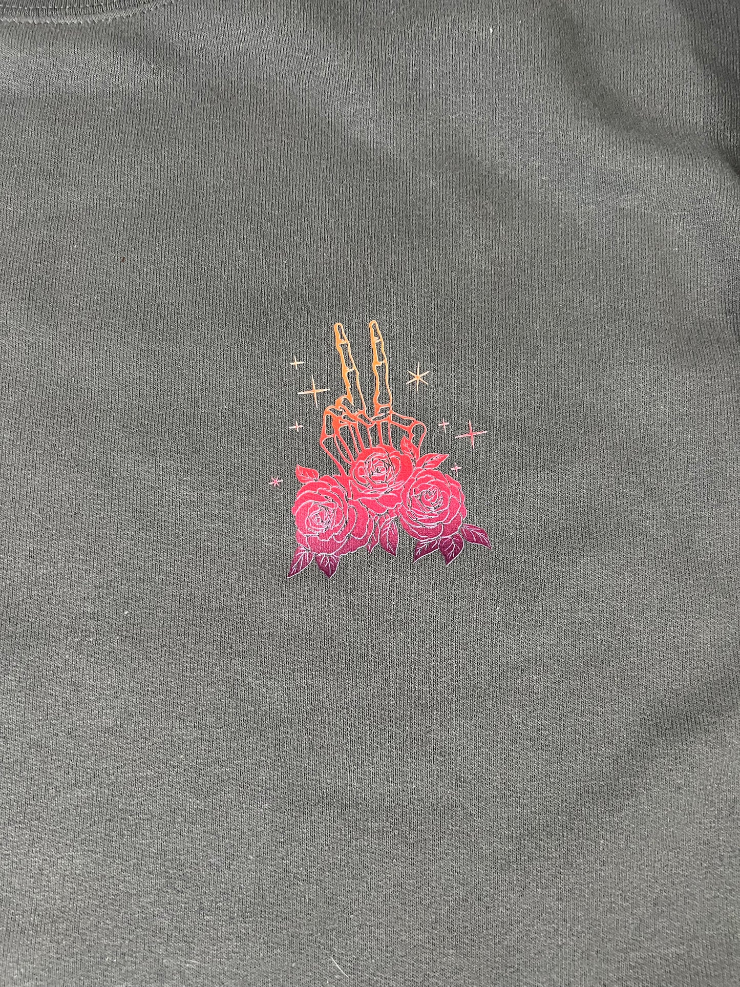 Expensive, Difficult, and Talks Back Crew neck skeleton sweatshirt