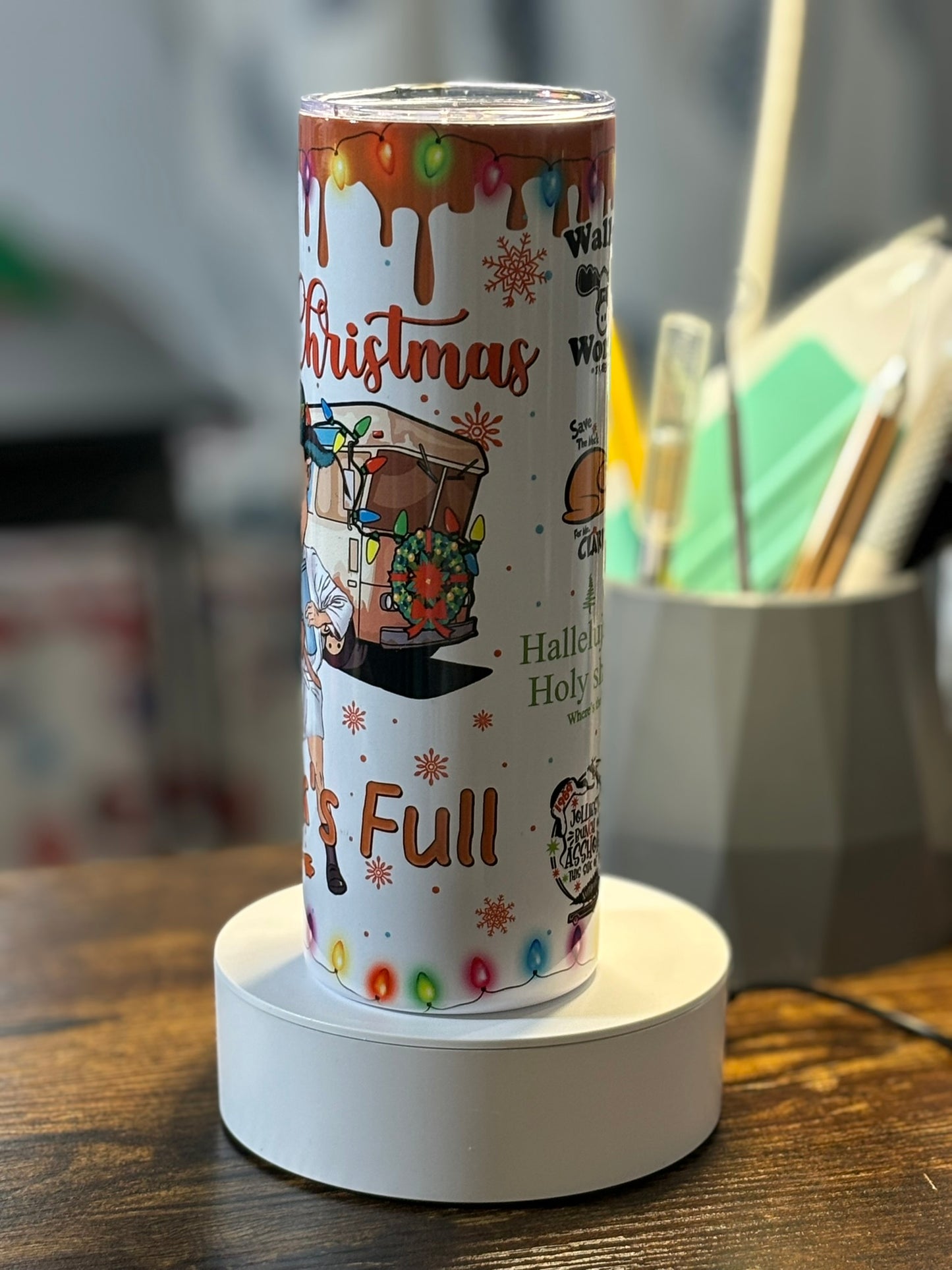 Merry Christmas, Shitter's Full 20 oz Tumbler
