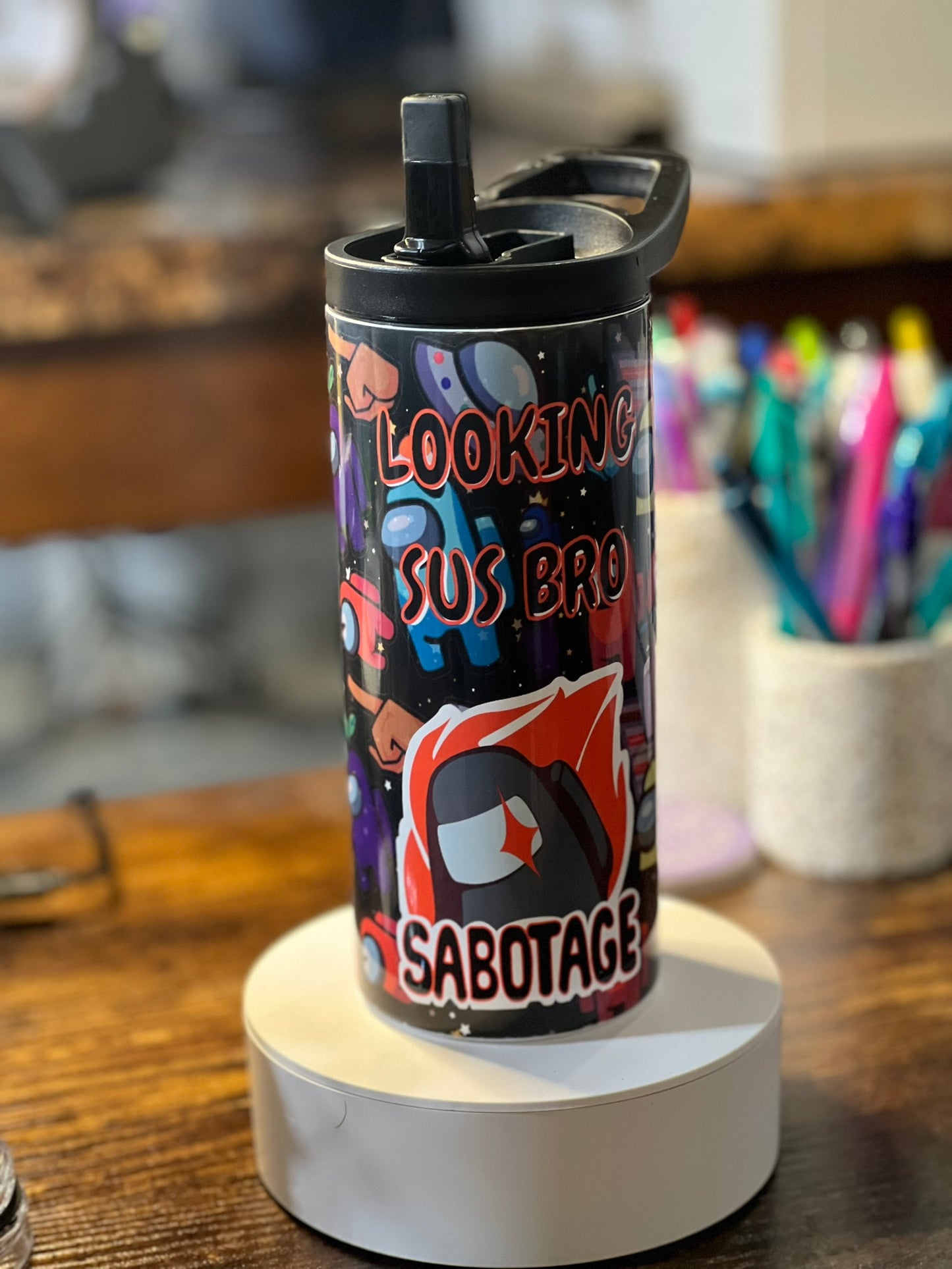 Looking Sus Bro 15 oz Duo Lid Tumbler