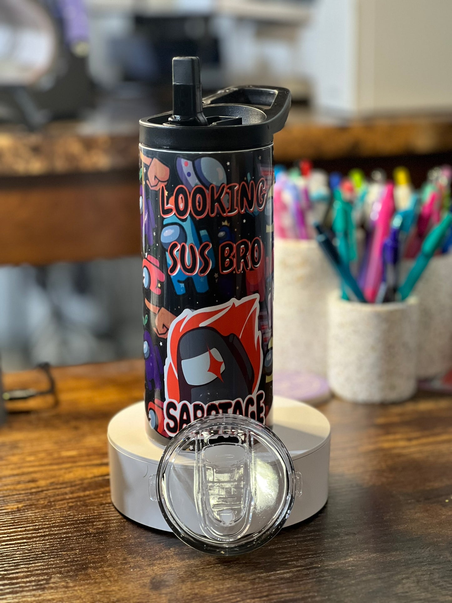 Looking Sus Bro 15 oz Duo Lid Tumbler