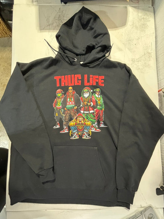 Christmas Movie Thug Life Hoodie