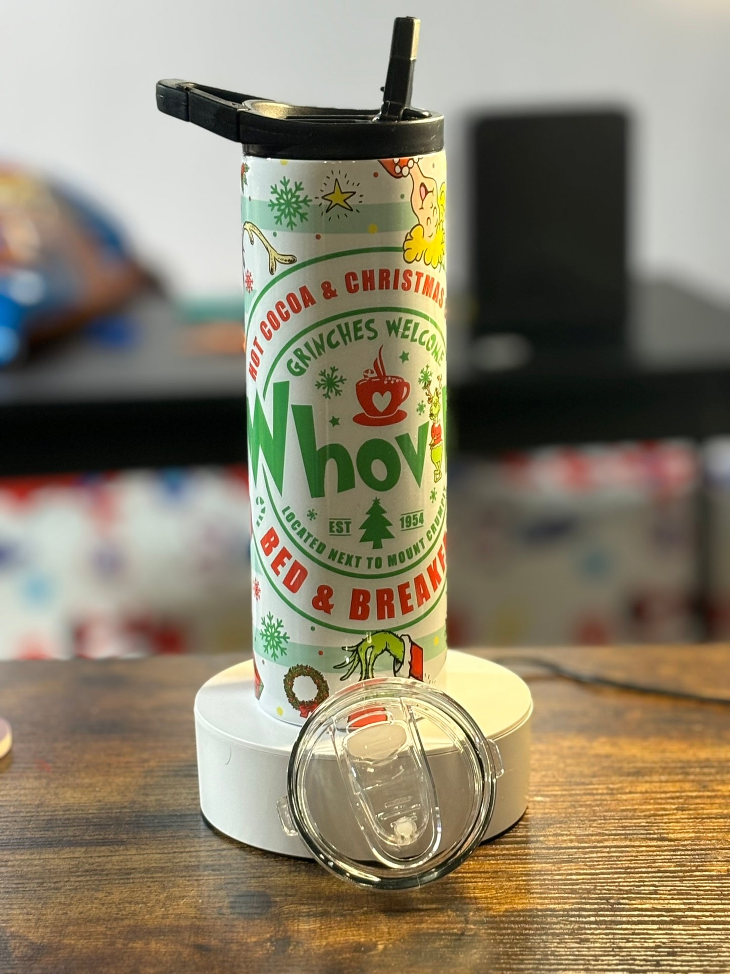 Whoville Bed and Breakfast 20 oz duo lid Tumbler