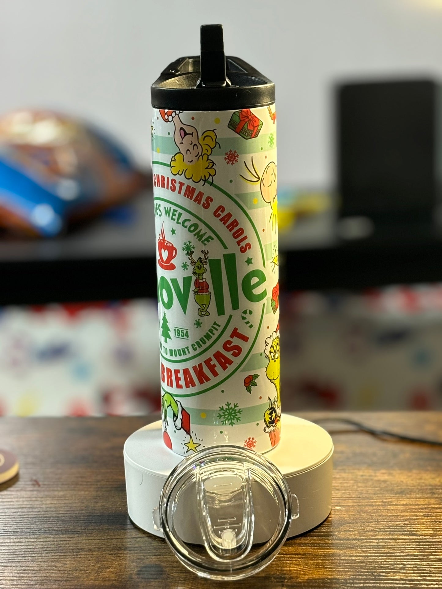 Whoville Bed and Breakfast 20 oz duo lid Tumbler