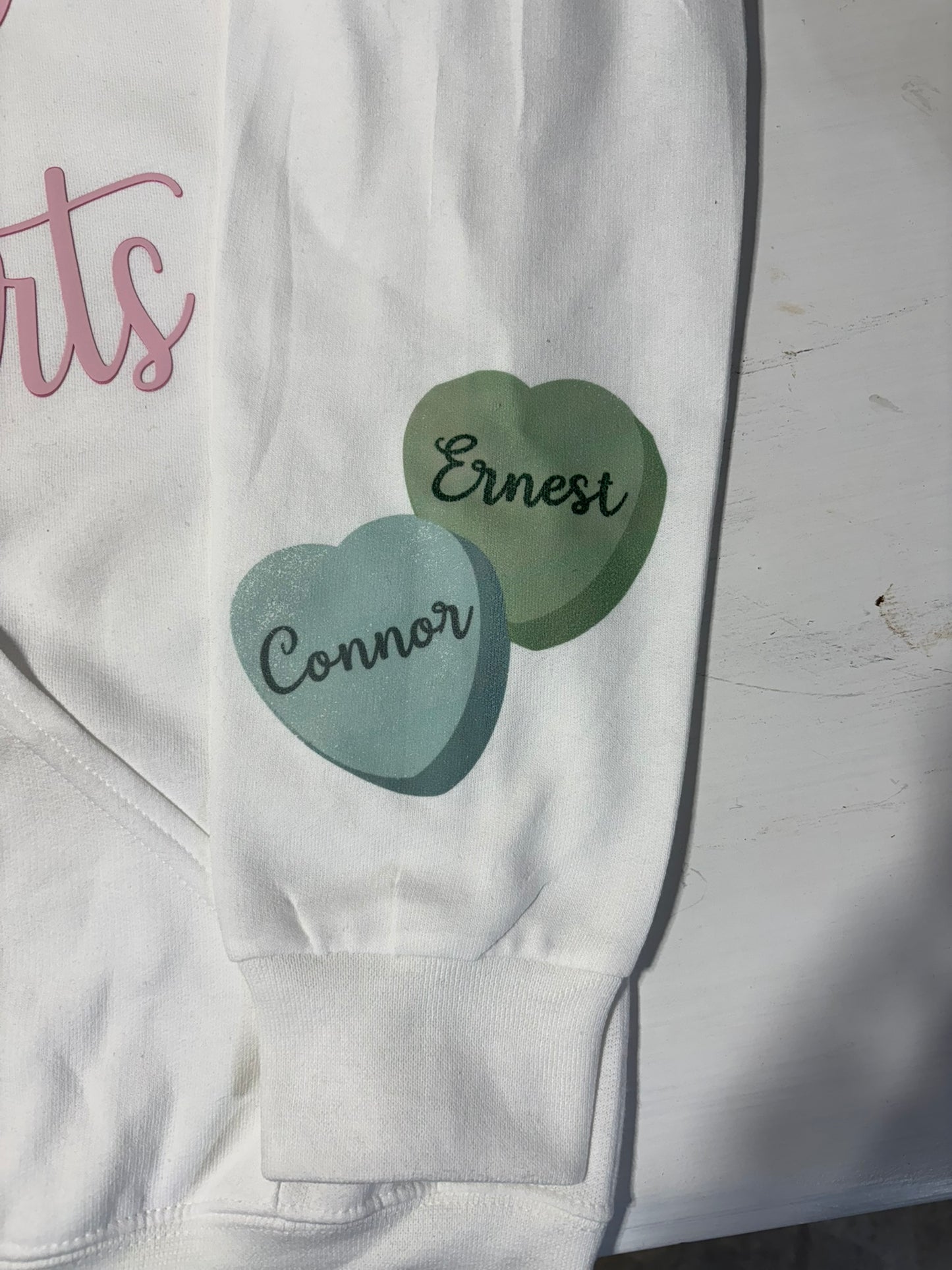 This mama loves her sweethearts PERSONALIZED hoodie