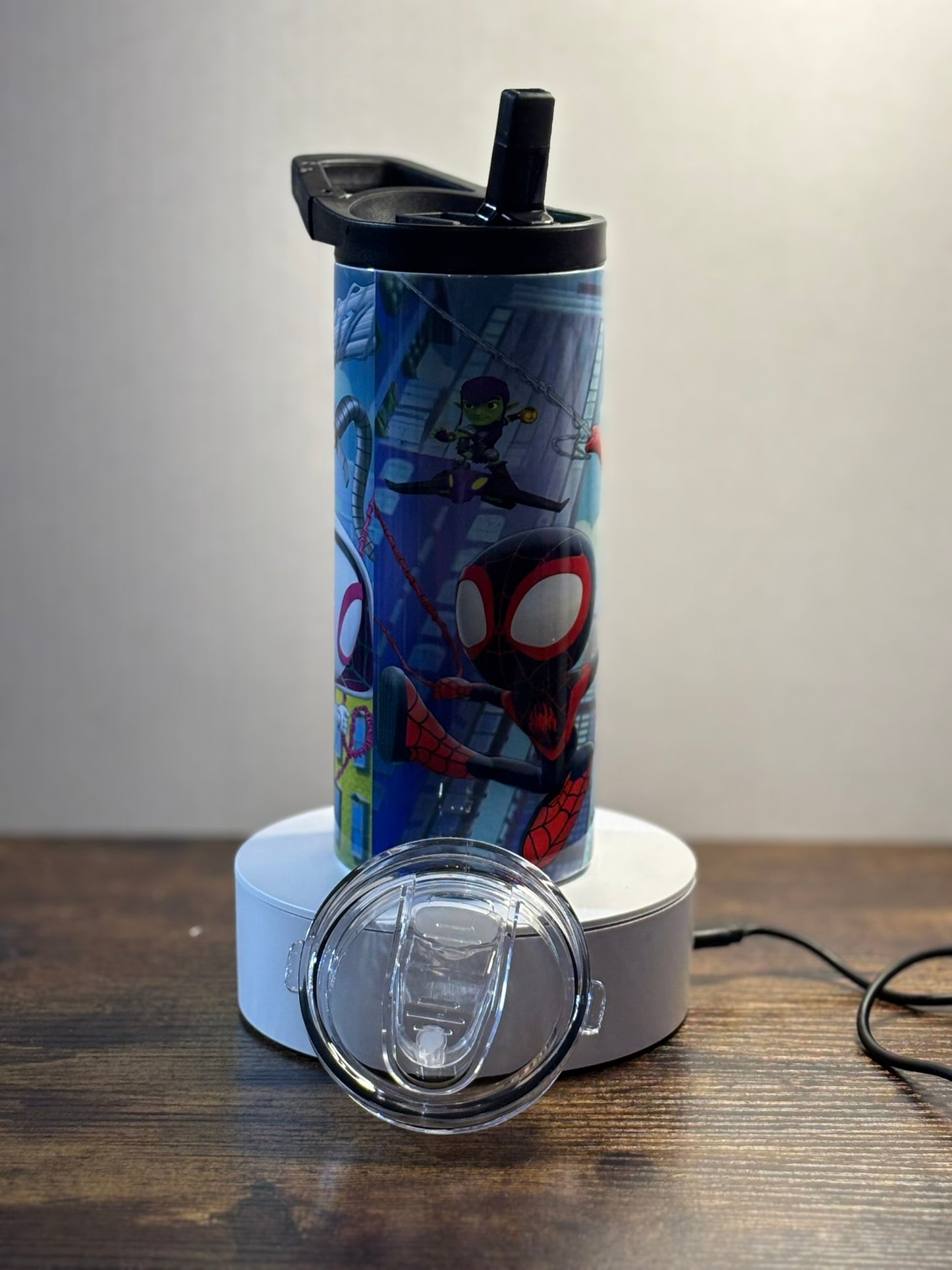 Spider Kid and his Friends 15 oz duo lid tumbler