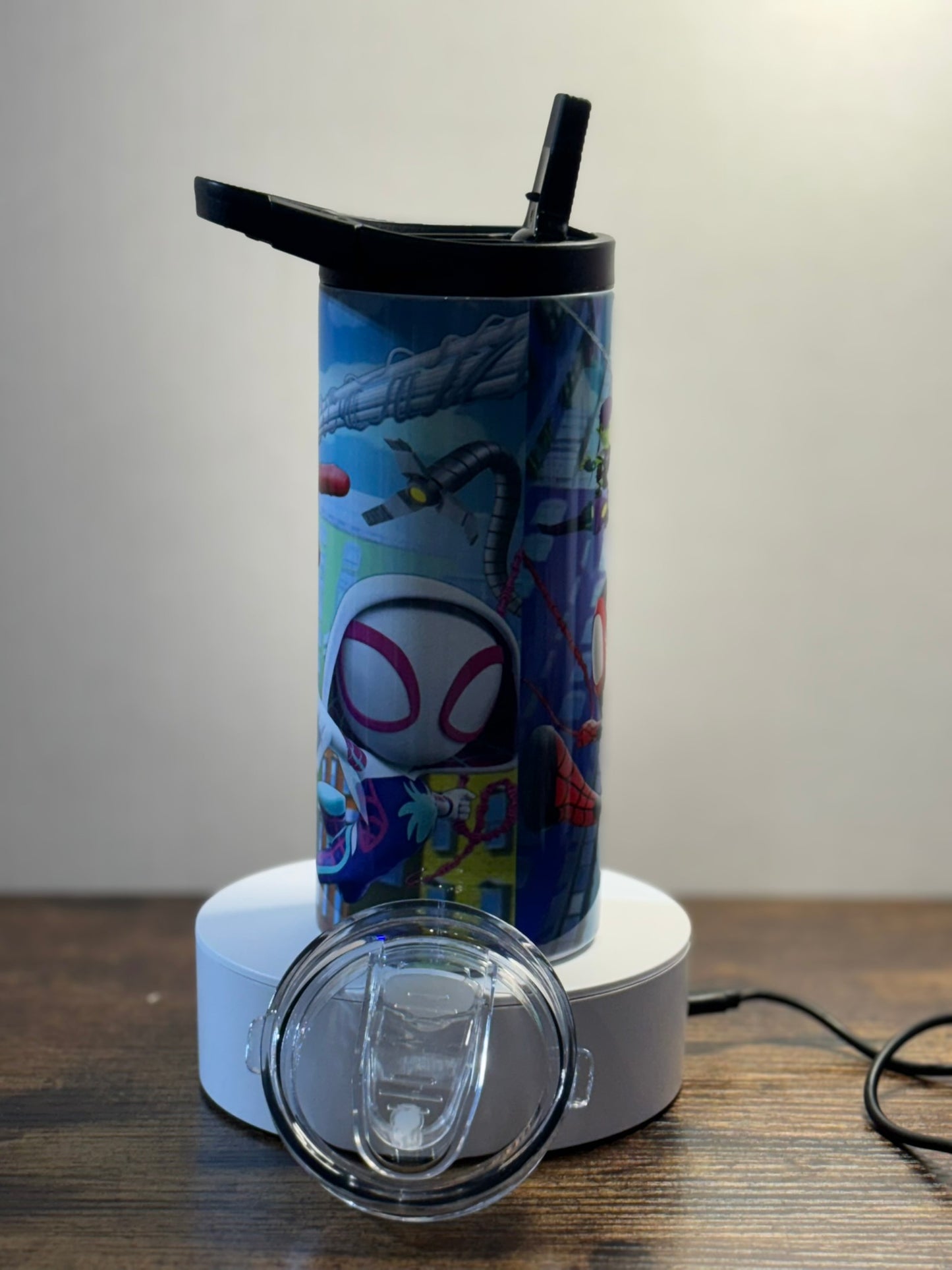 Spider Kid and his Friends 15 oz duo lid tumbler