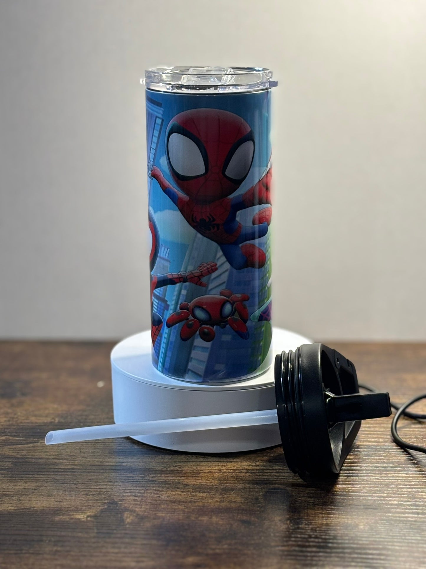Spider Kid and his Friends 15 oz duo lid tumbler