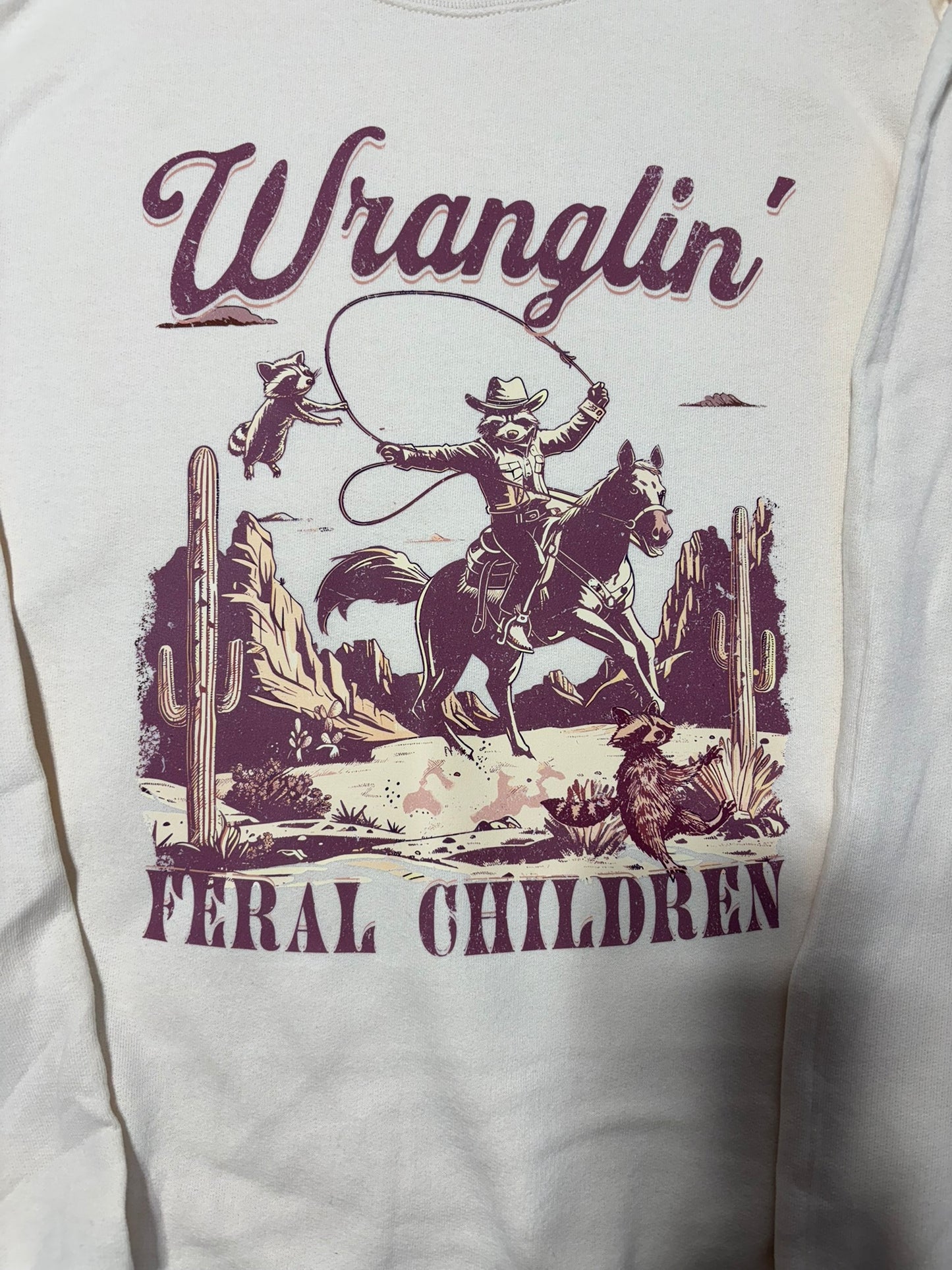 Wranglin' Feral Children Crewneck Sweatshirt