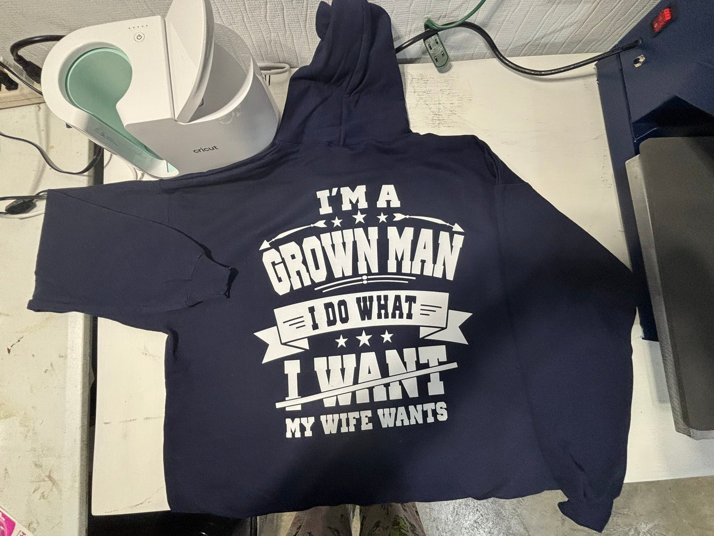 I’m a grown man, I do what my wife wants Hoodie
