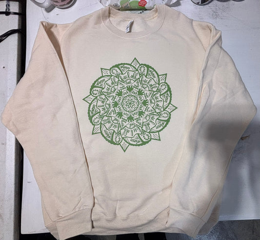 Cuss Word Mandala Crewneck Sweatshirt