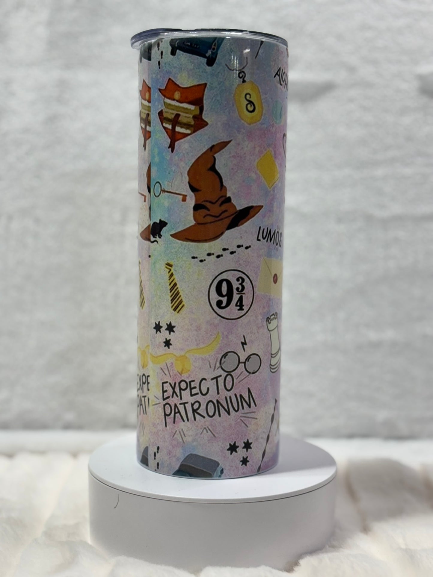HOLOGRAPHIC HP Wizard Book Character 20 oz tumbler