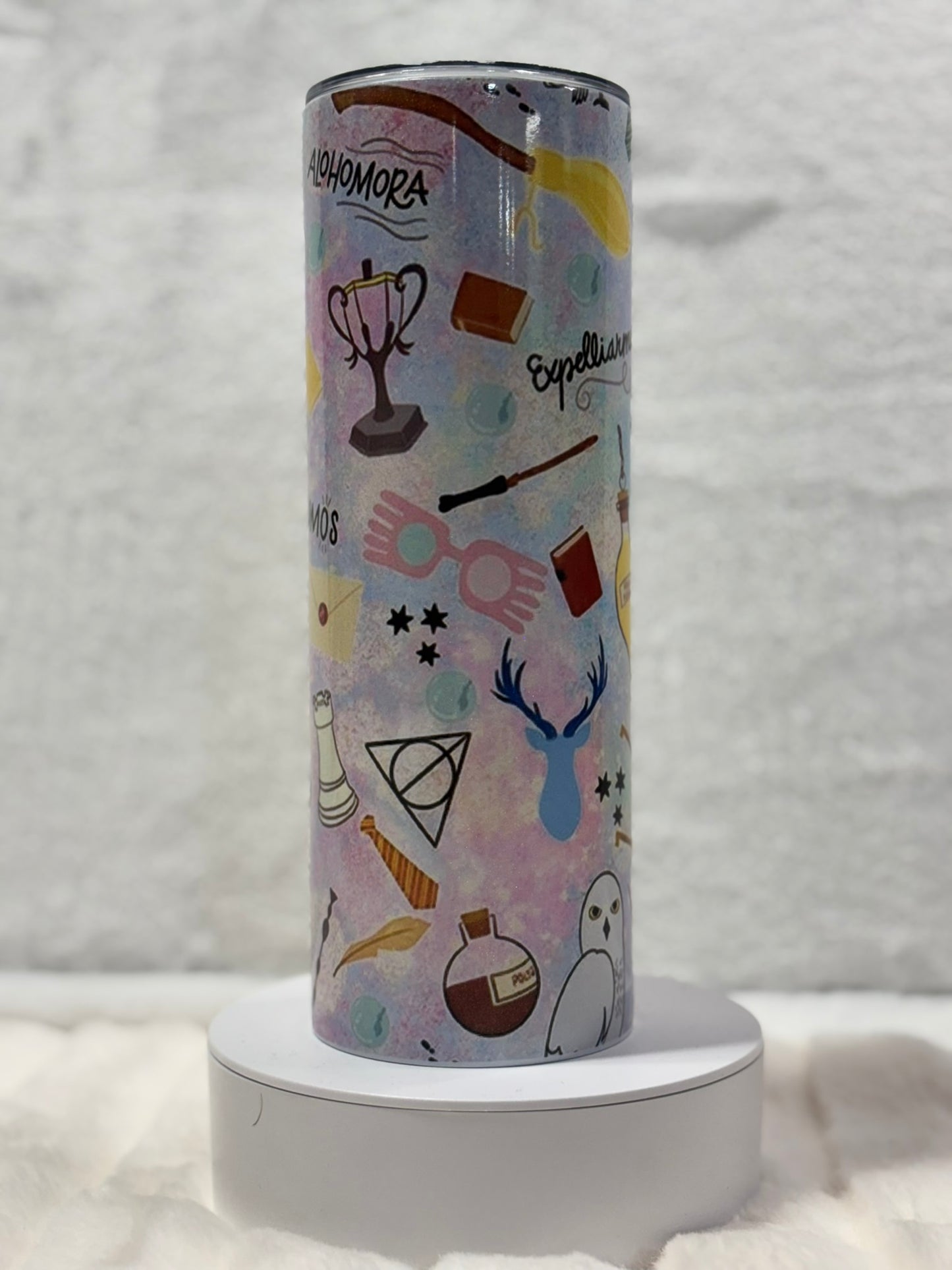 HOLOGRAPHIC HP Wizard Book Character 20 oz tumbler