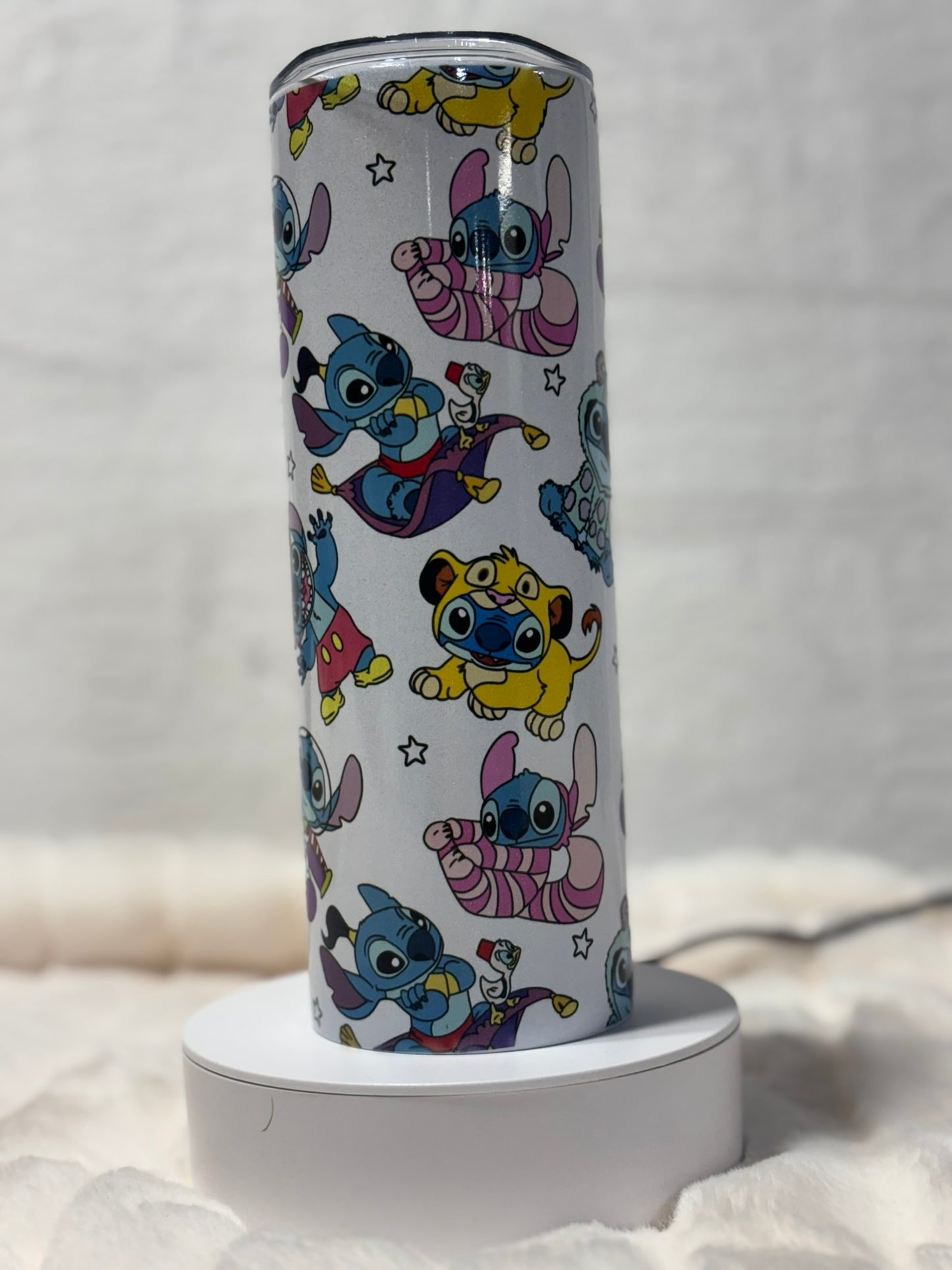 Blue Cartoon Alien Character Holographic 20 oz Tumbler