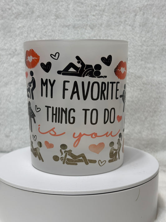 My favorite thing to do is you whiskey glass