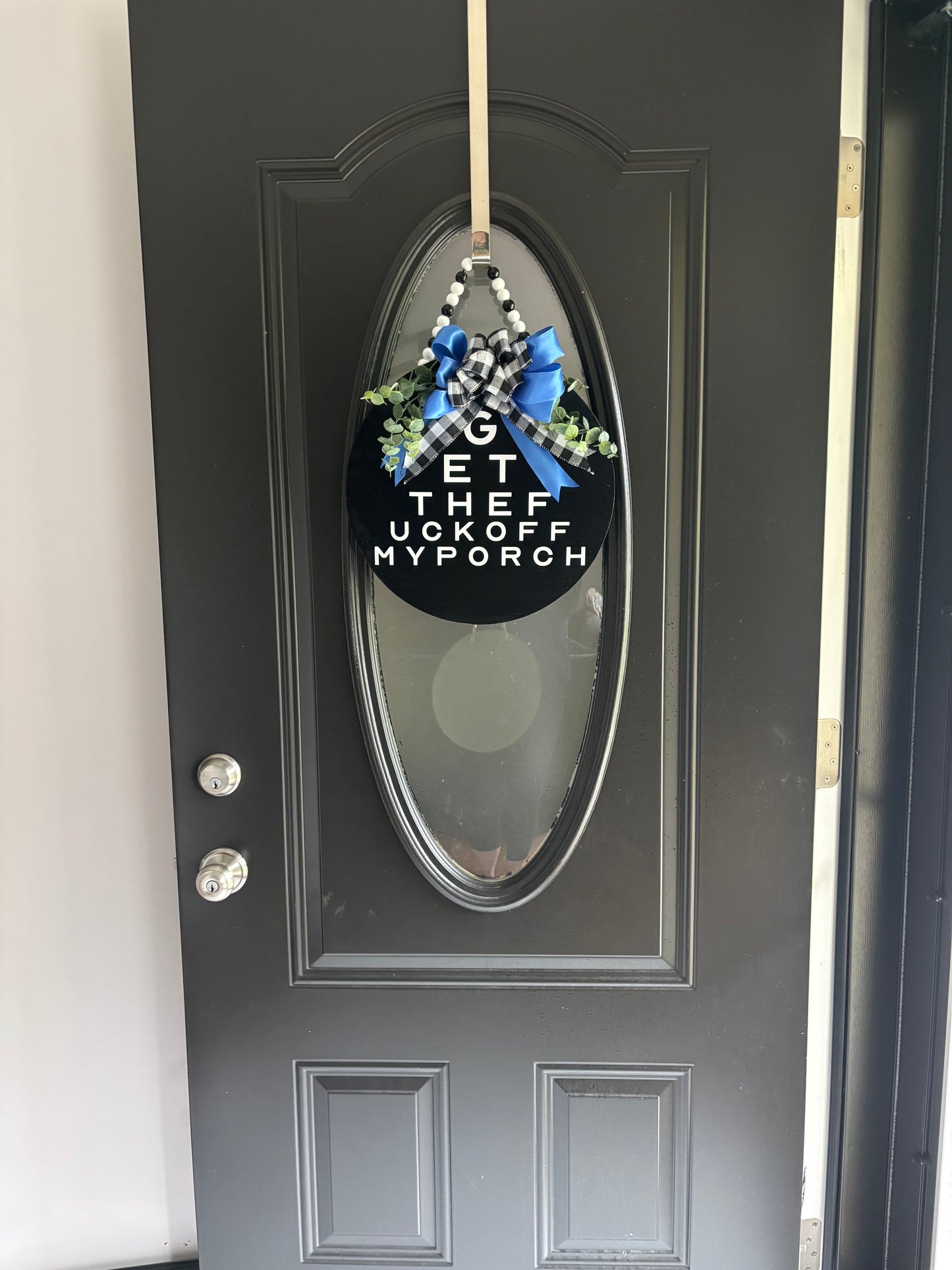 Get the f*ck off my porch Door Hanger