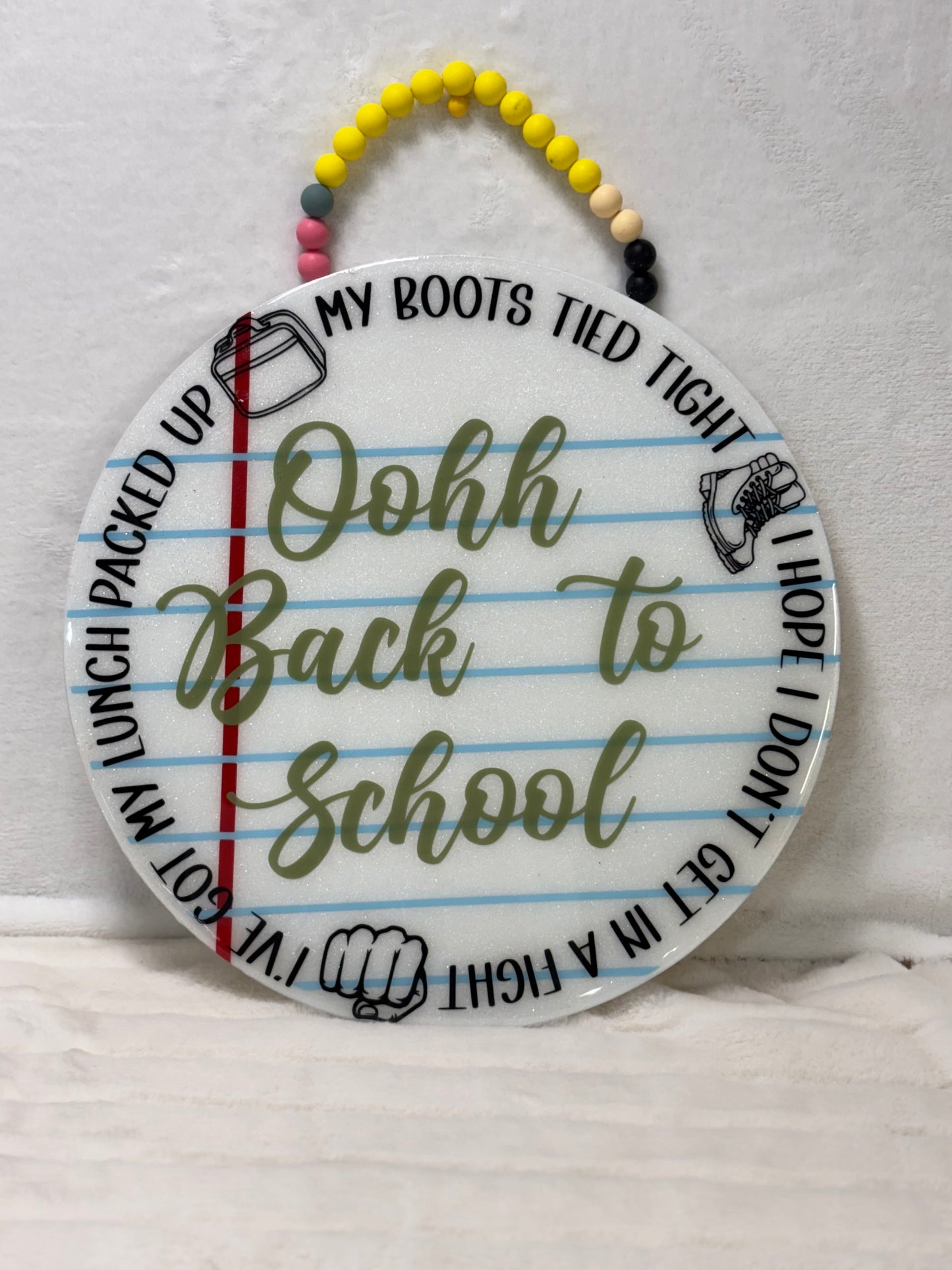 Back to School Door Hanger